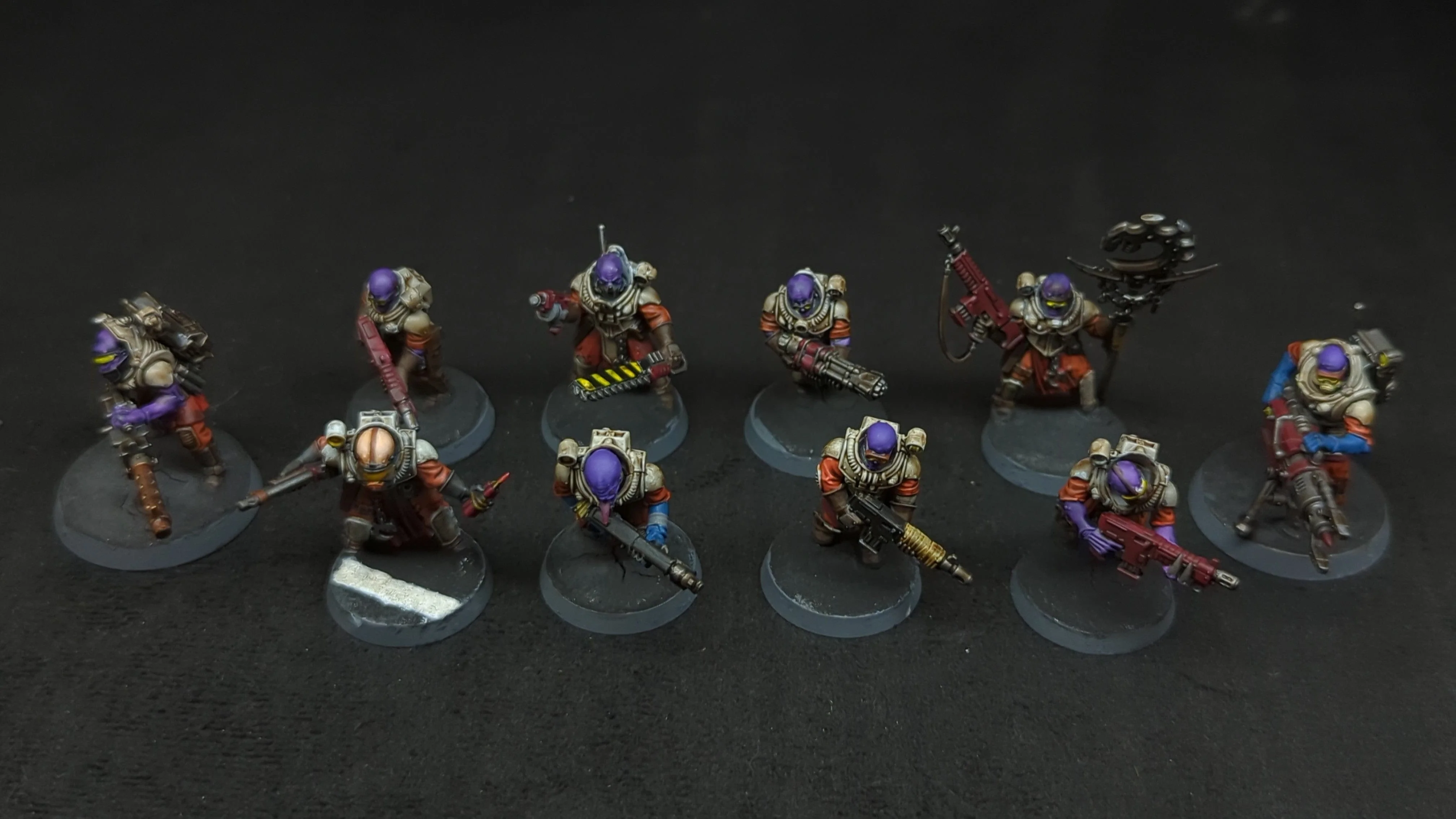 Warhammer 40k Genestealer Cults Neophyte Hybrids x10 Painted