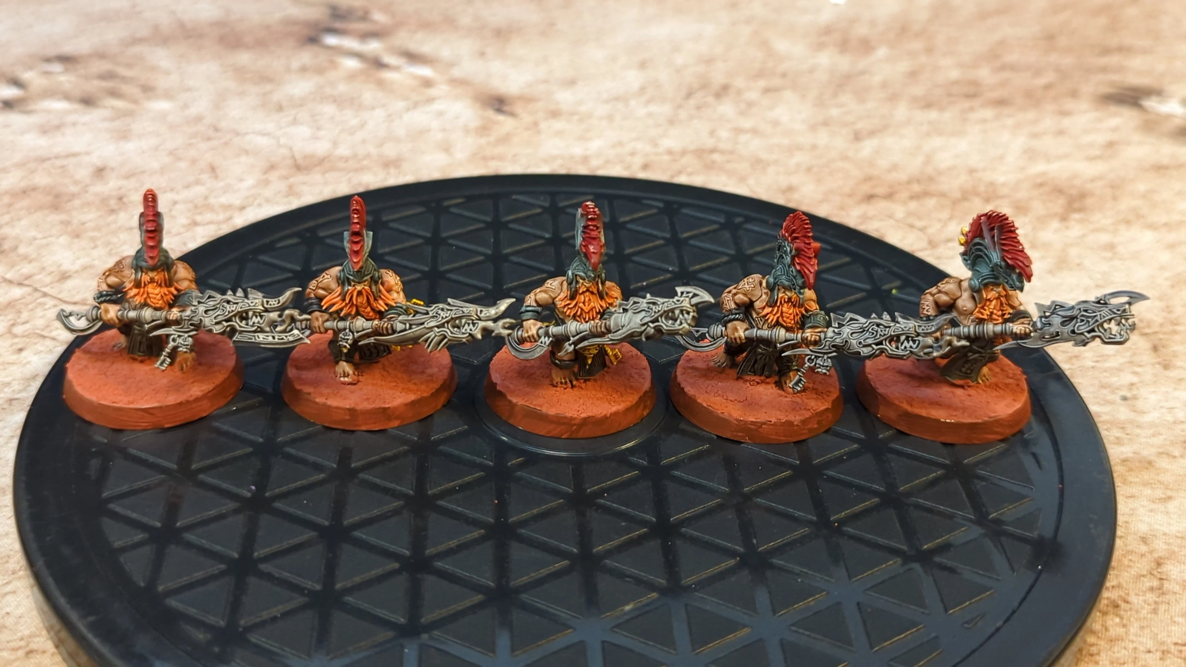 Age of Sigmar Fyreslayers Auric Hearthguard x5 Painted