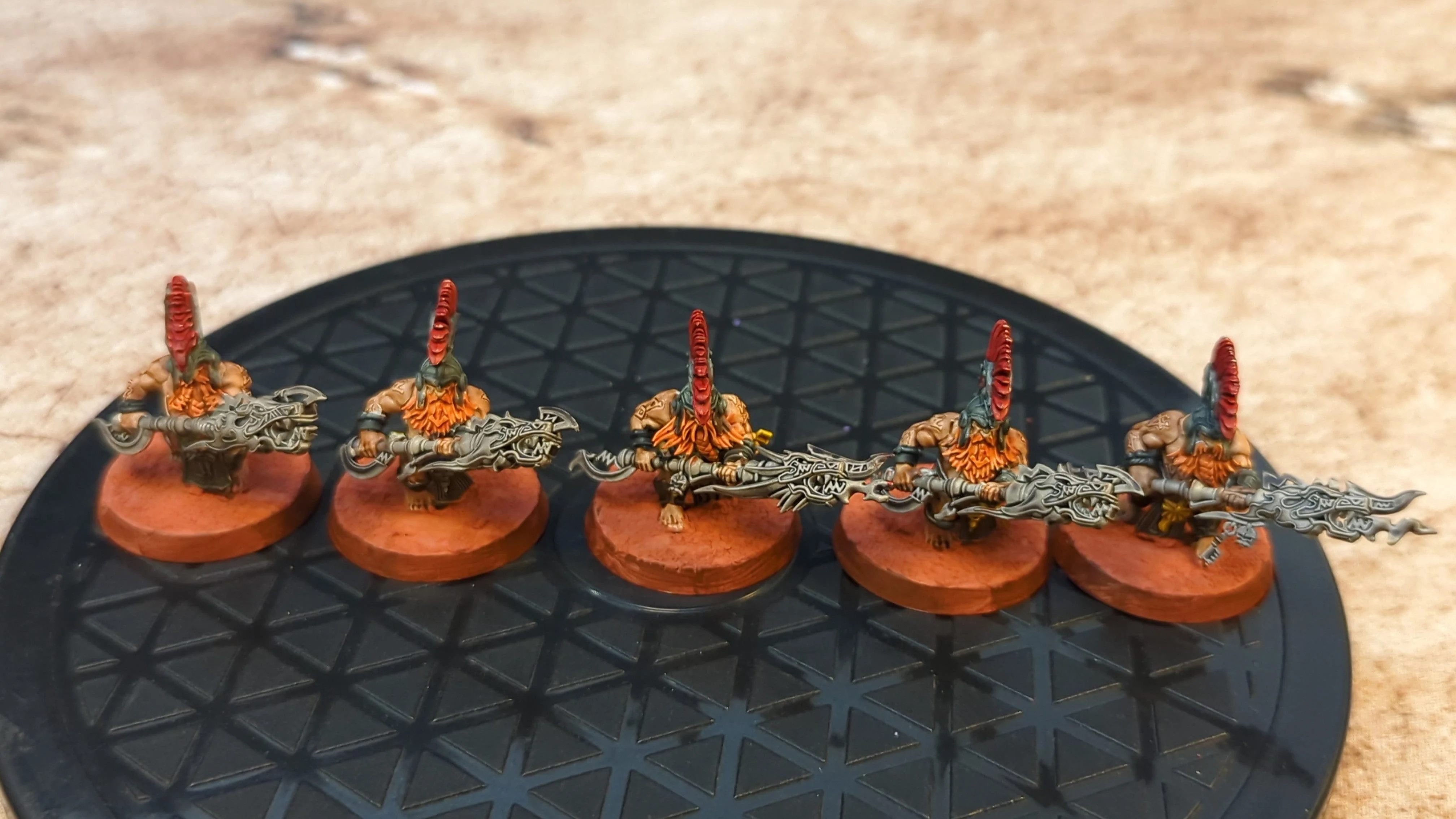 Age of Sigmar Fyreslayers Auric Hearthguard x5 Painted