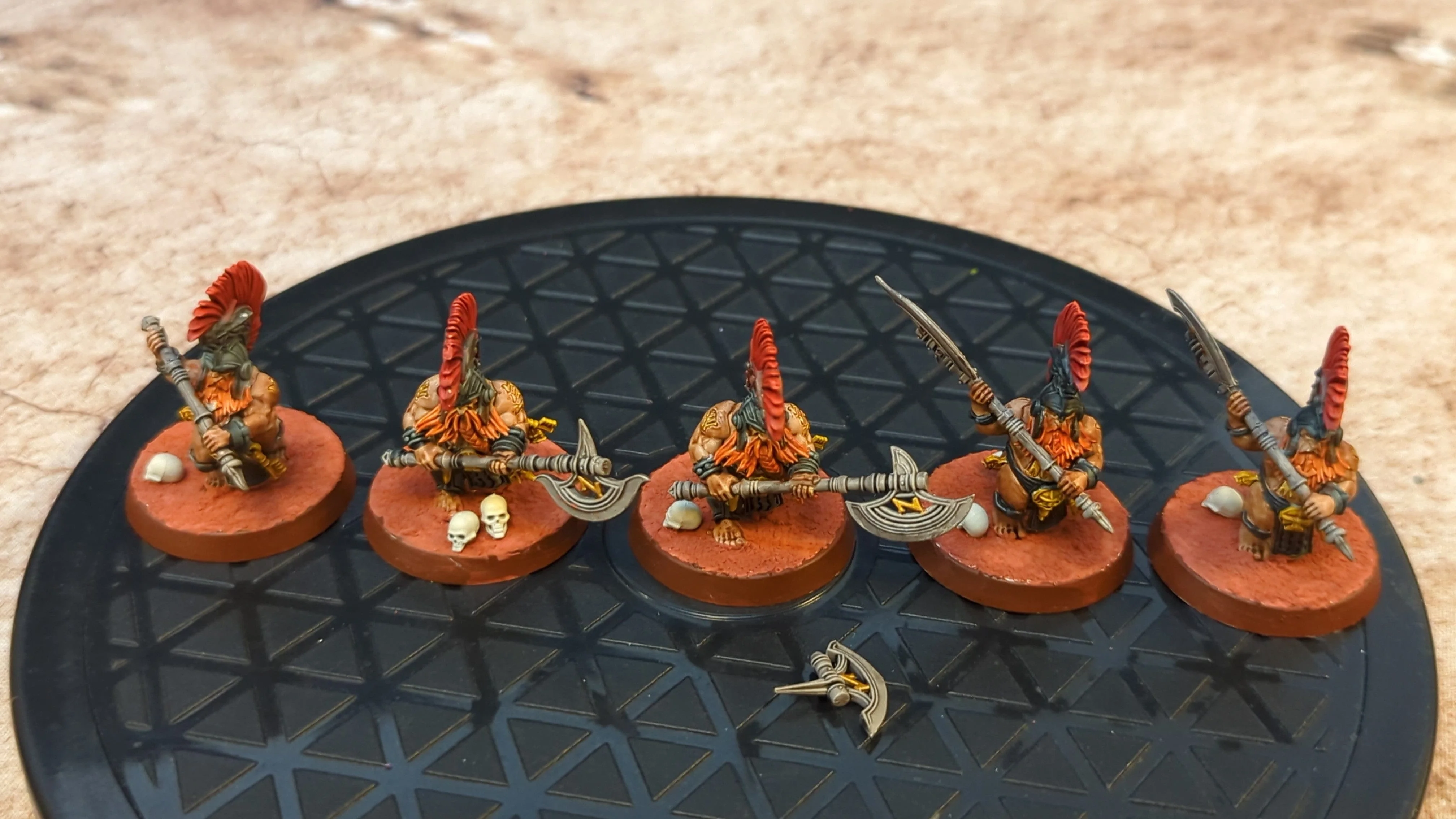 Age of Sigmar Fyreslayers Hearthguard Berzerkers x5 Painted