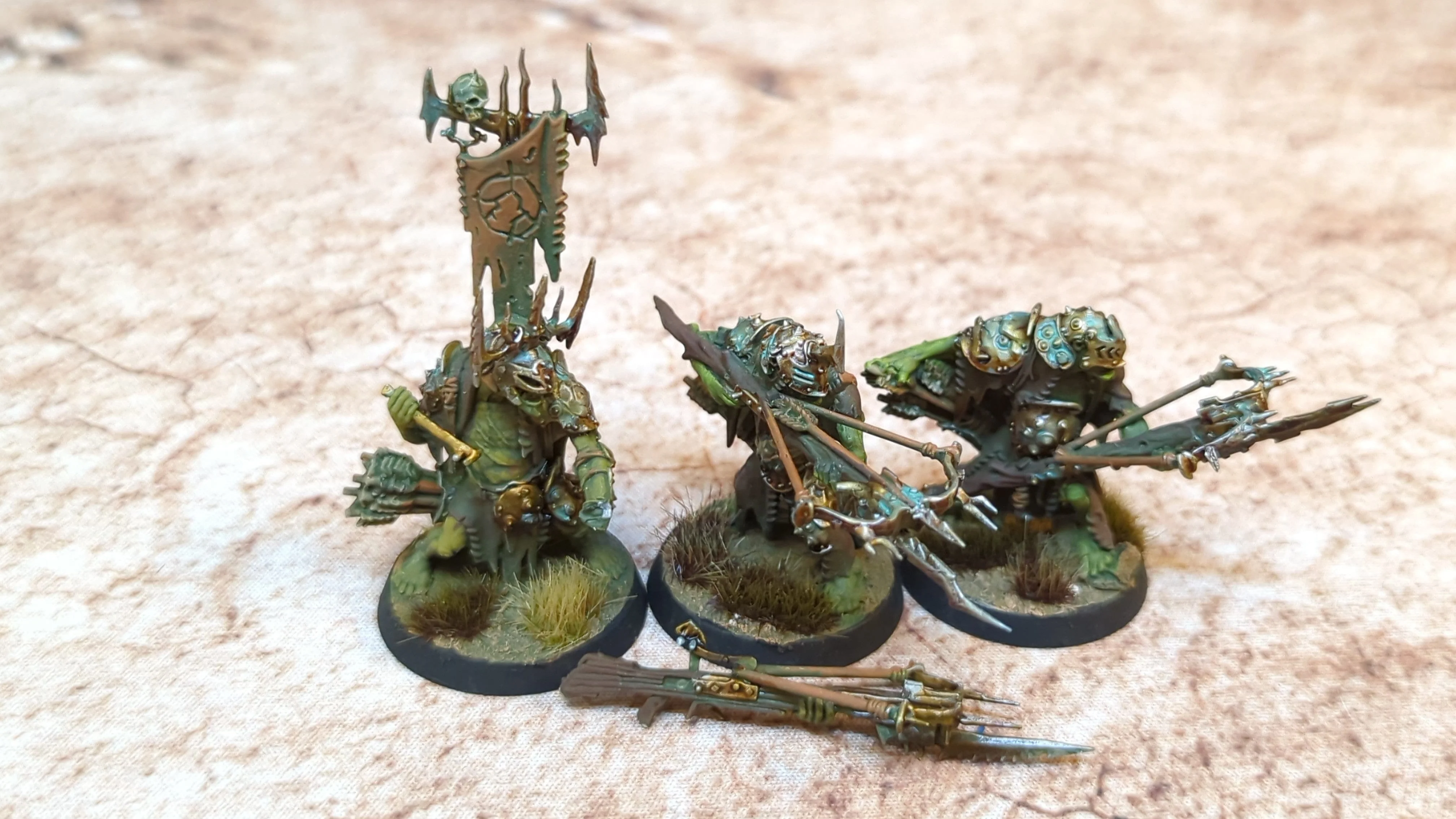 Age of Sigmar Orruk Warclans Man-Skewer Boltboyz x3 Painted
