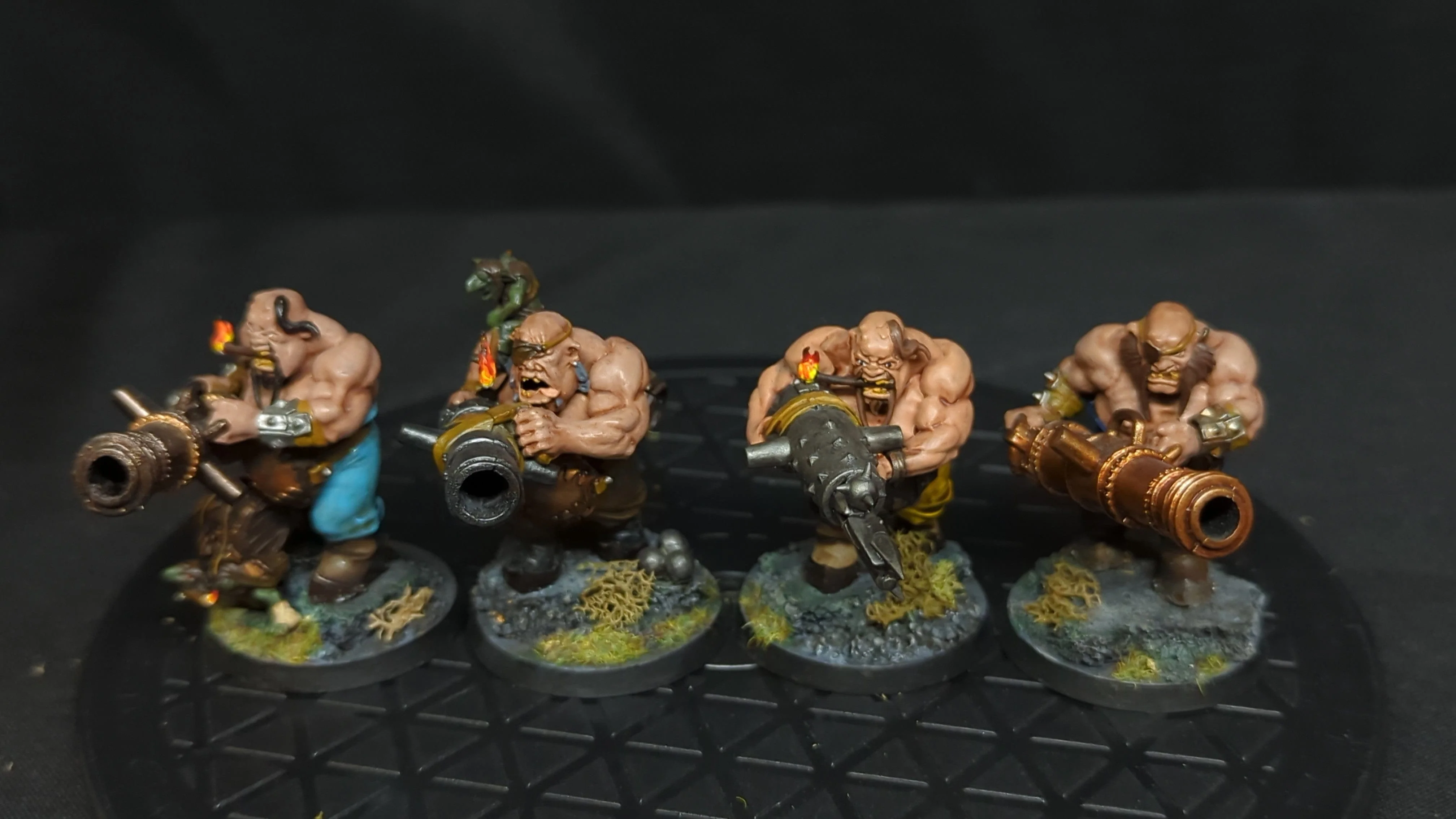 Age of Sigmar Ogor Mawtribes Leadbelchers x4 Painted