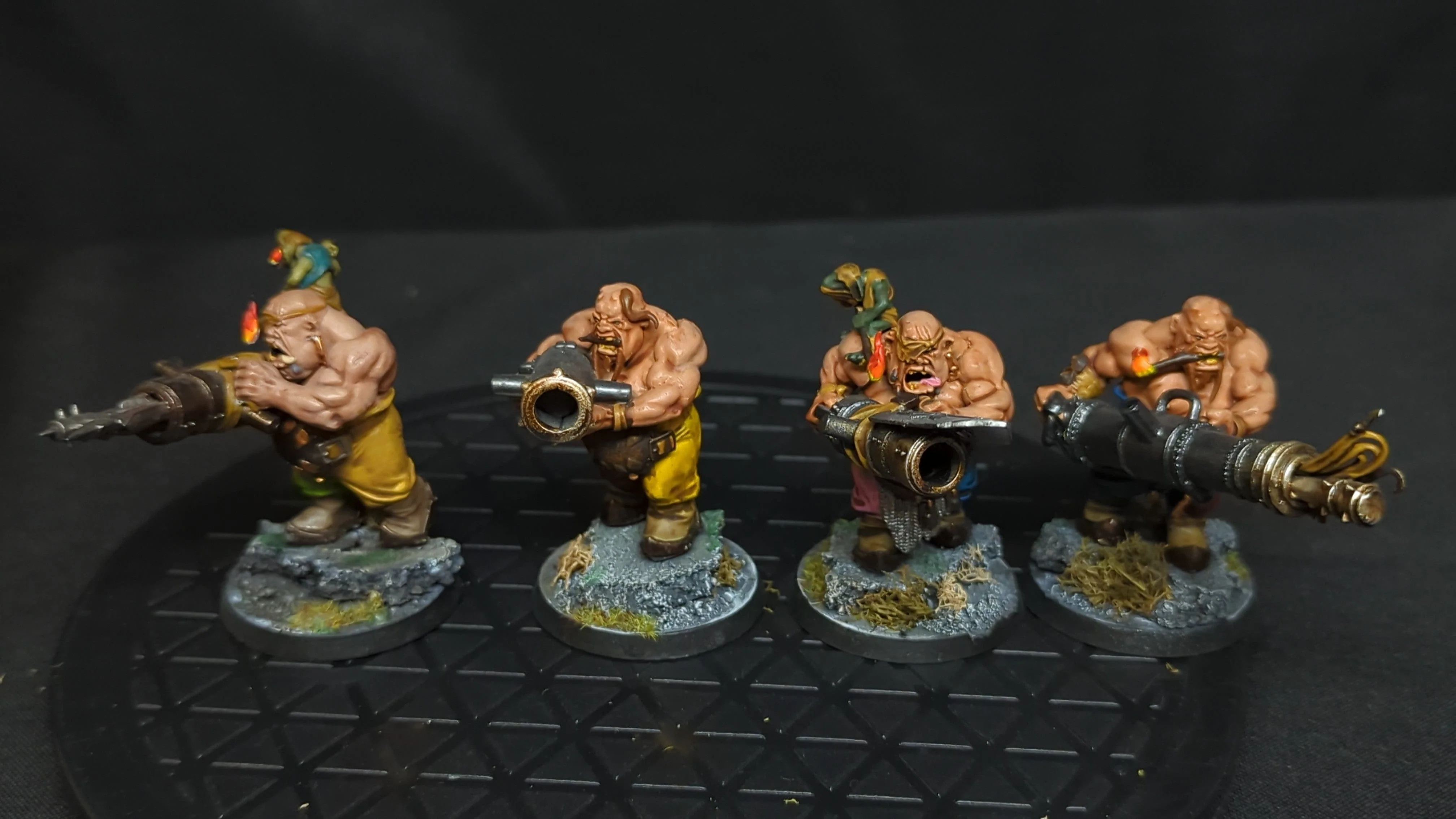Age of Sigmar Ogor Mawtribes Leadbelchers x4 Painted