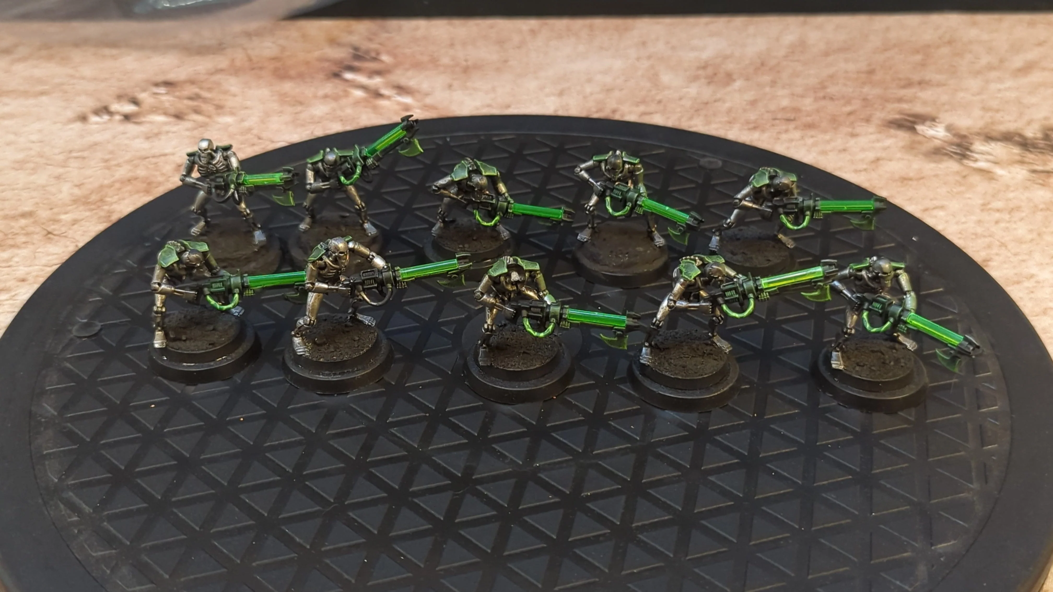 Warhammer 40k Necrons Warriors x10 Painted