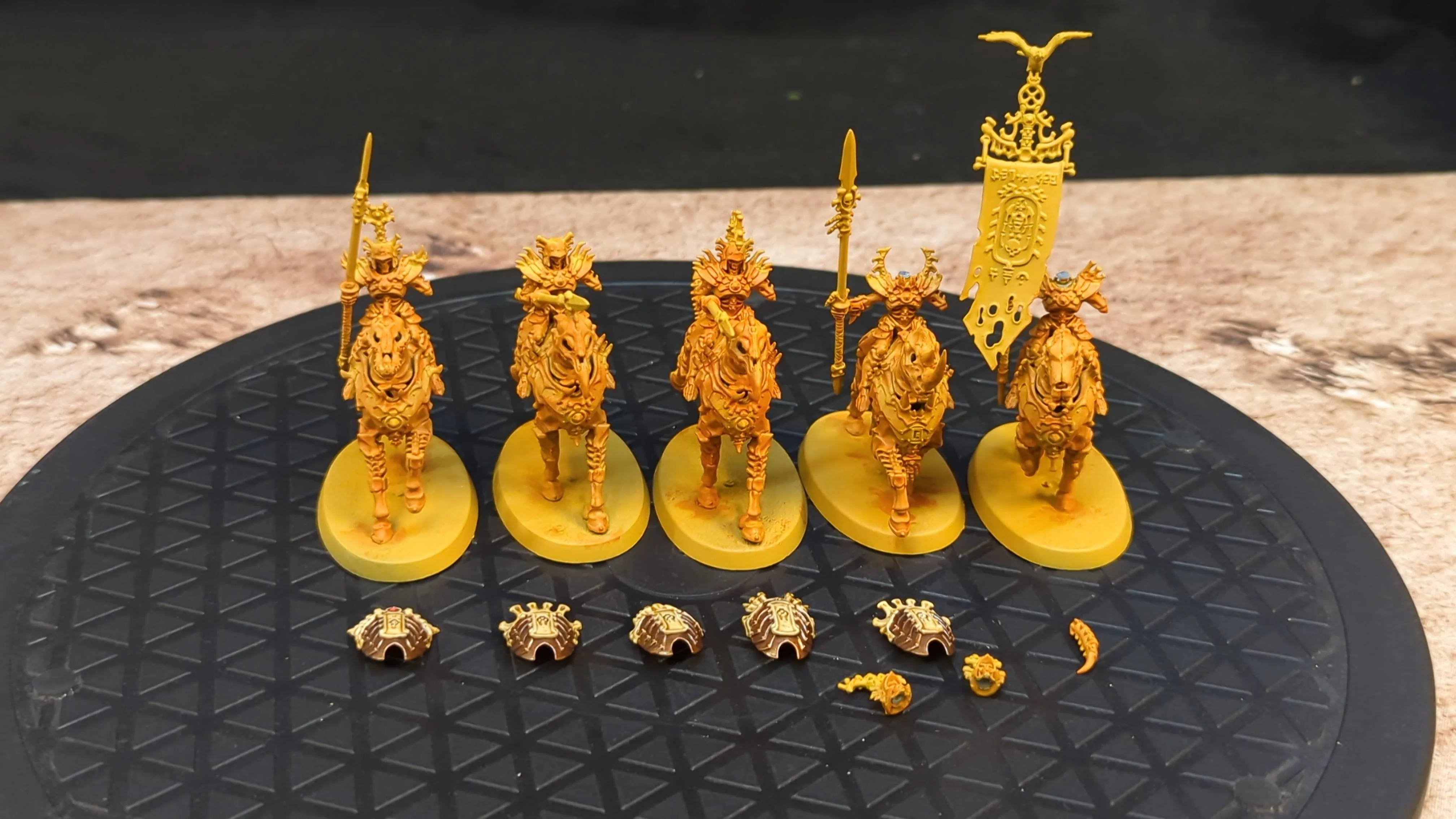 Age of Sigmar Ossiarch Bonereapers Kavalos Deathriders x5