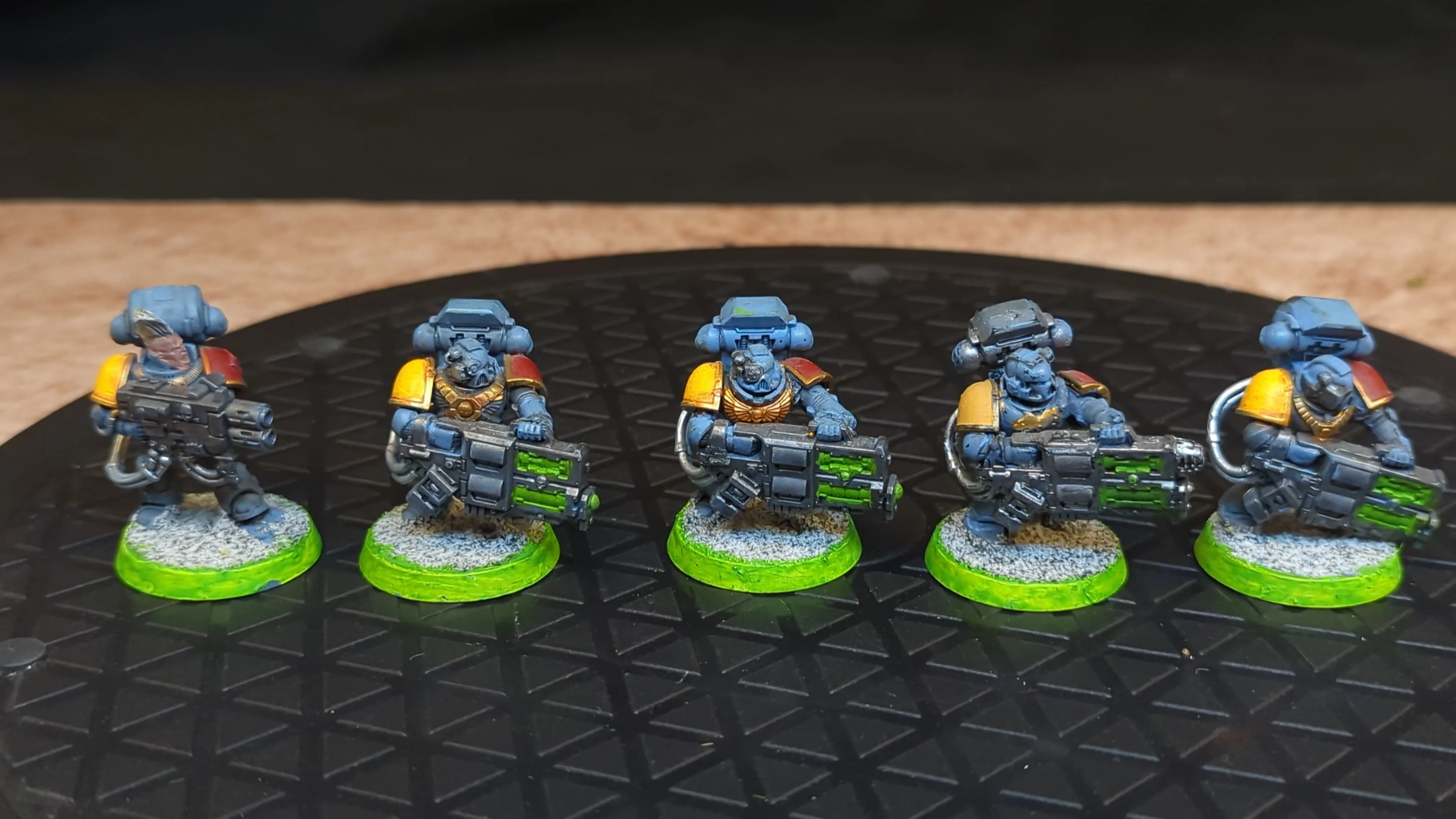Warhammer 40k Space Marines Devastator Squad x5 Painted