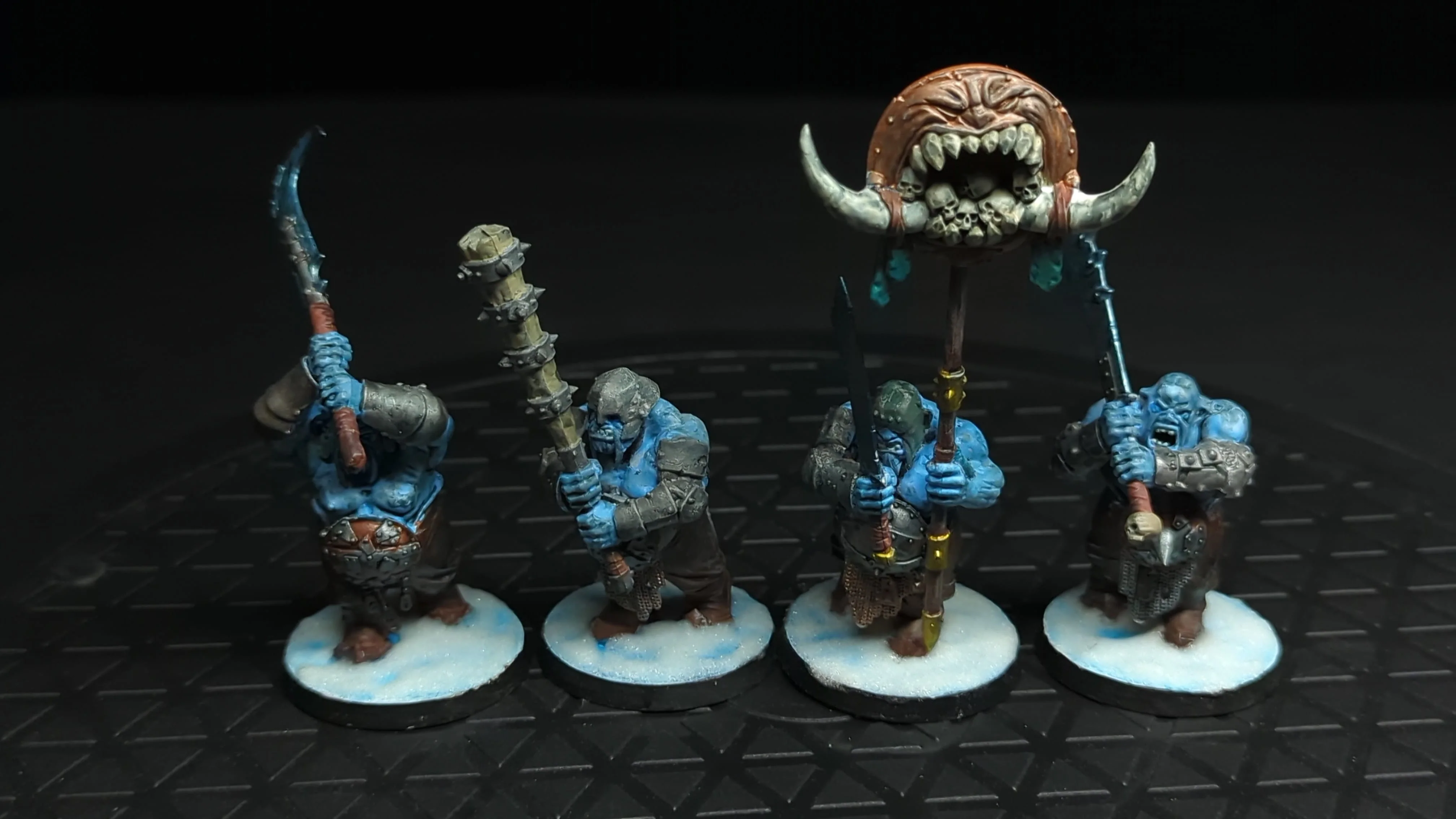 Age of Sigmar Ogor Mawtribes Ironguts x4 Painted