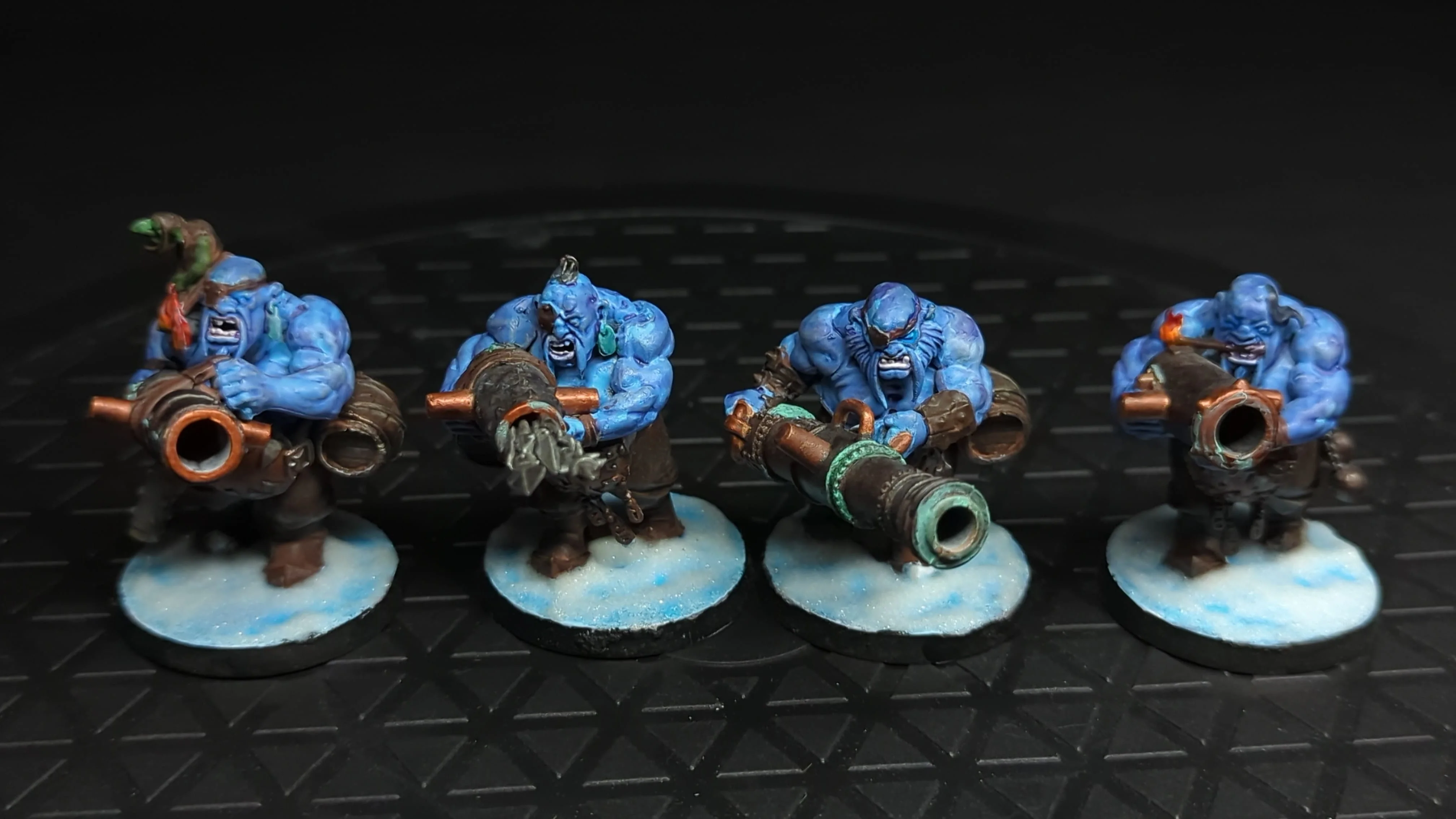 Age of Sigmar Ogor Mawtribes Leadbelchers x4 Painted