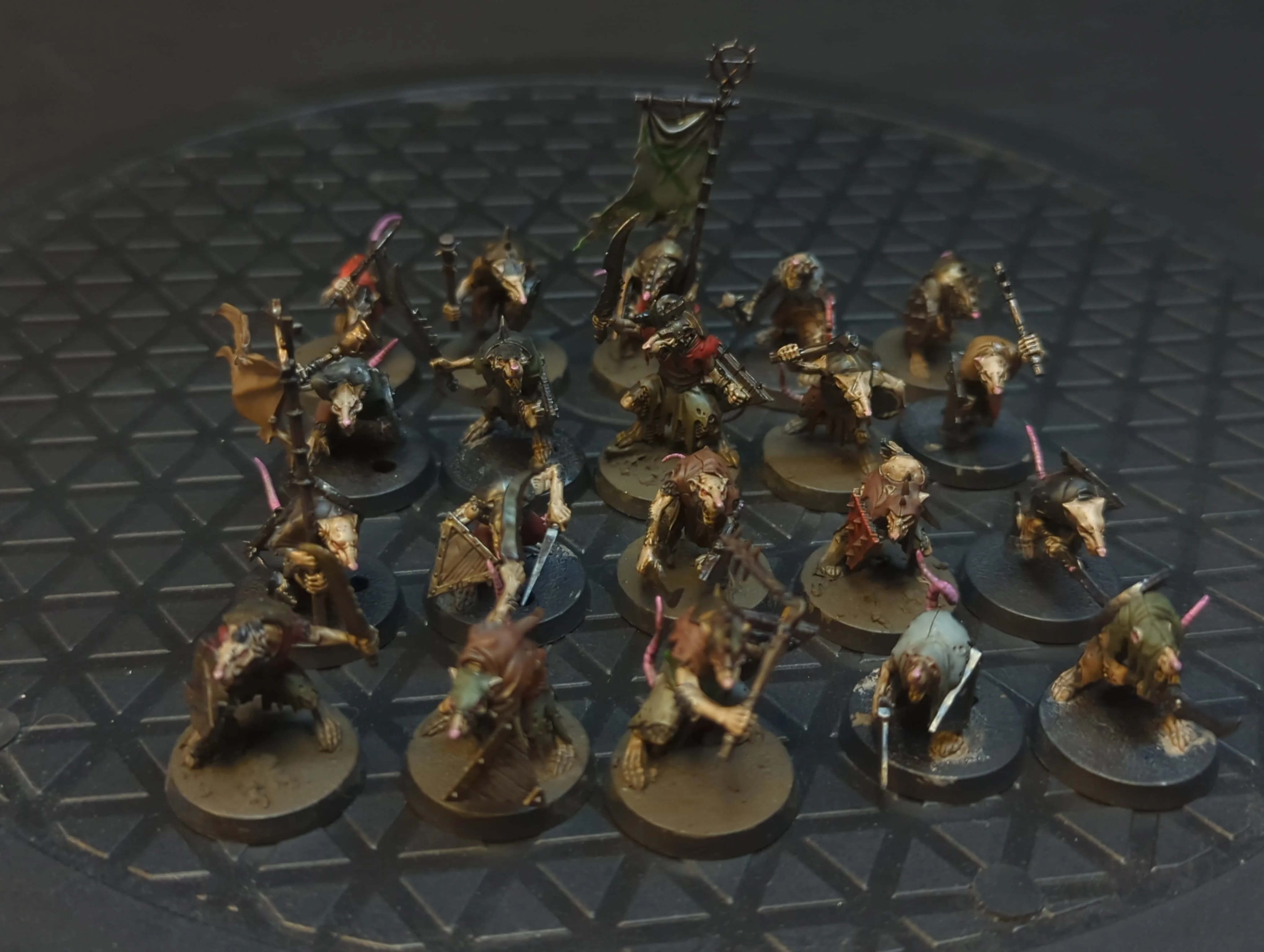 Age of Sigmar Skaven Clanrats x20 Painted