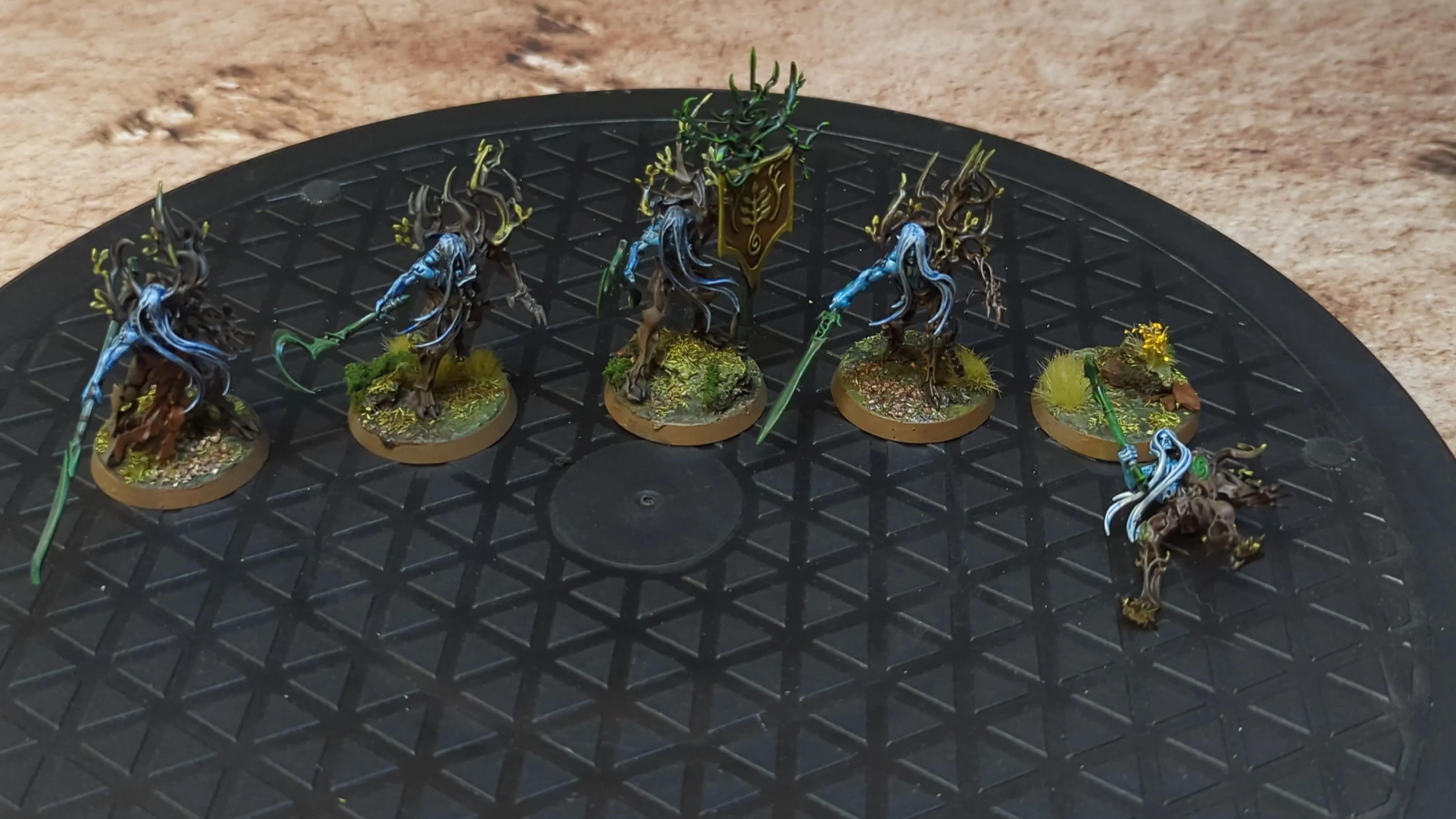 Age of Sigmar Sylvaneth Tree-Revenants x5 Painted