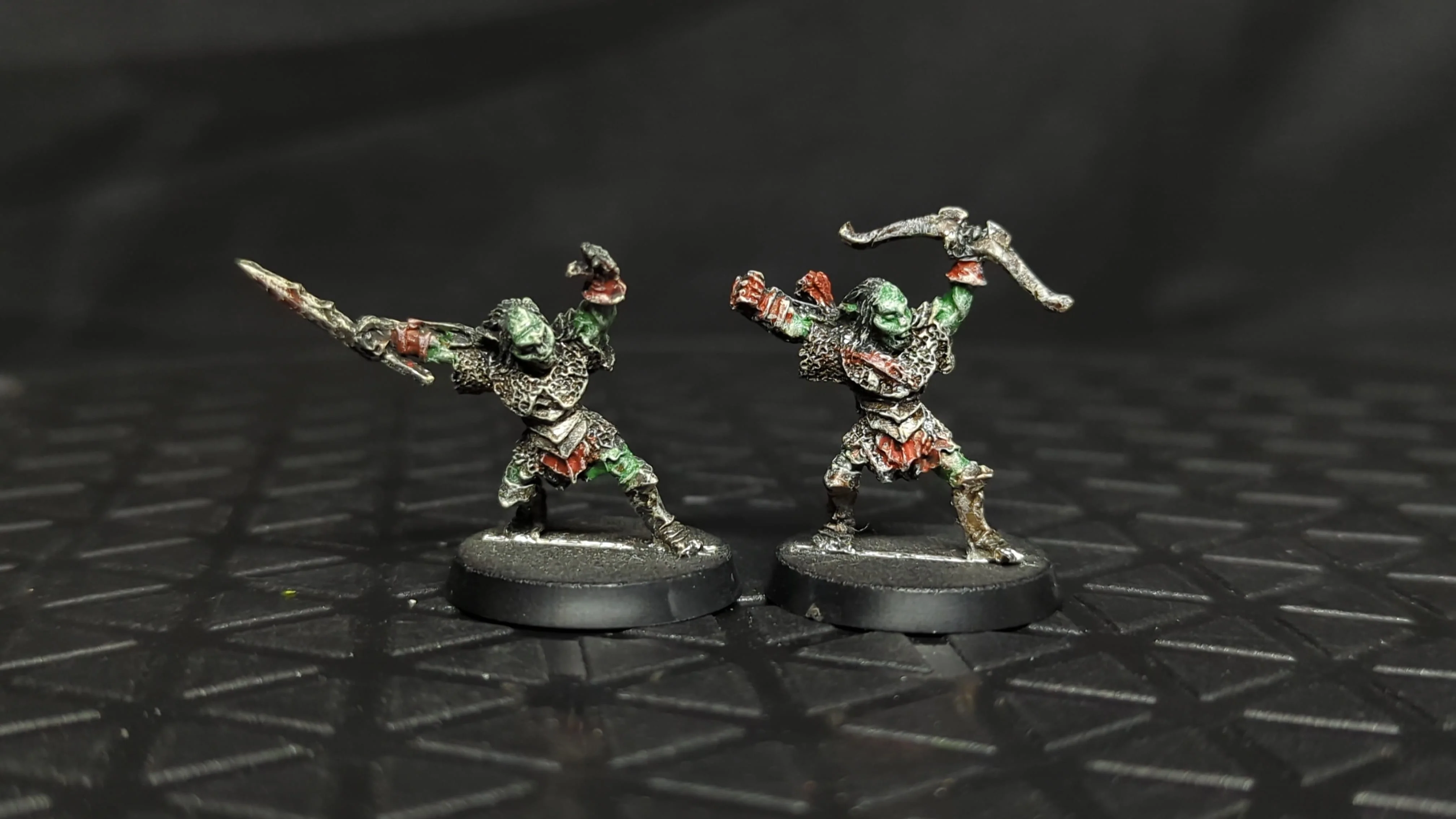 Middle Earth Goblins Captains (OOP) x2 OOP Painted