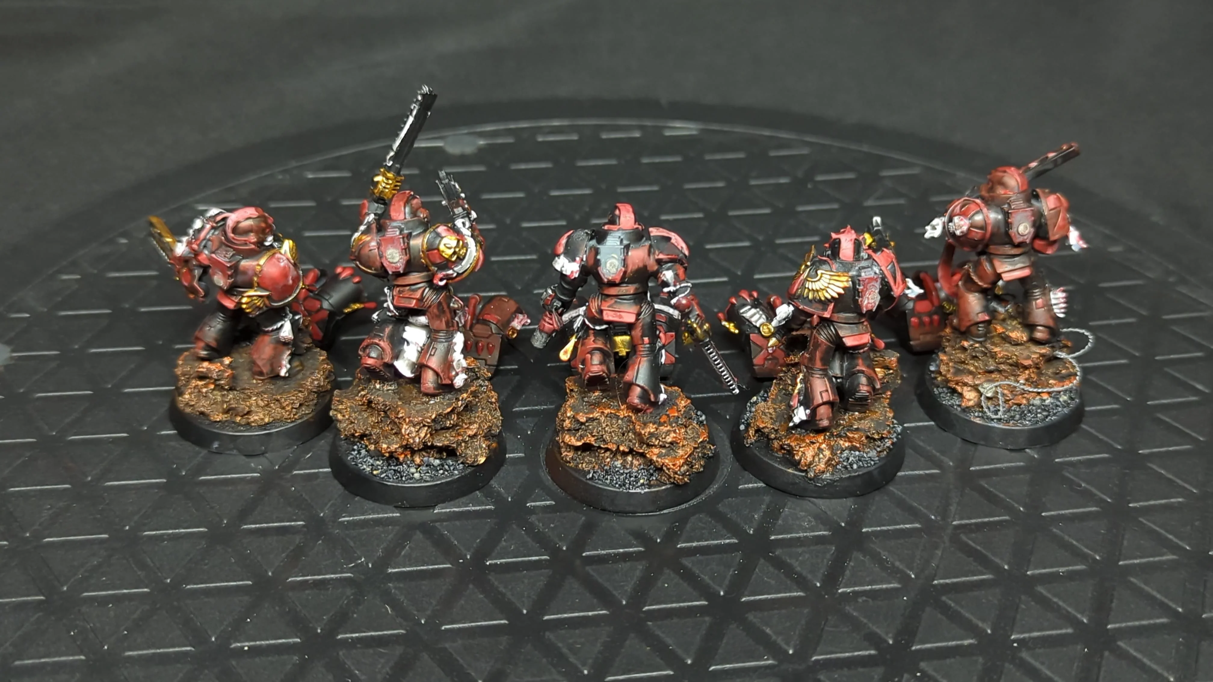Warhammer 40k Blood Angels Death Company x5 Painted - Image 2