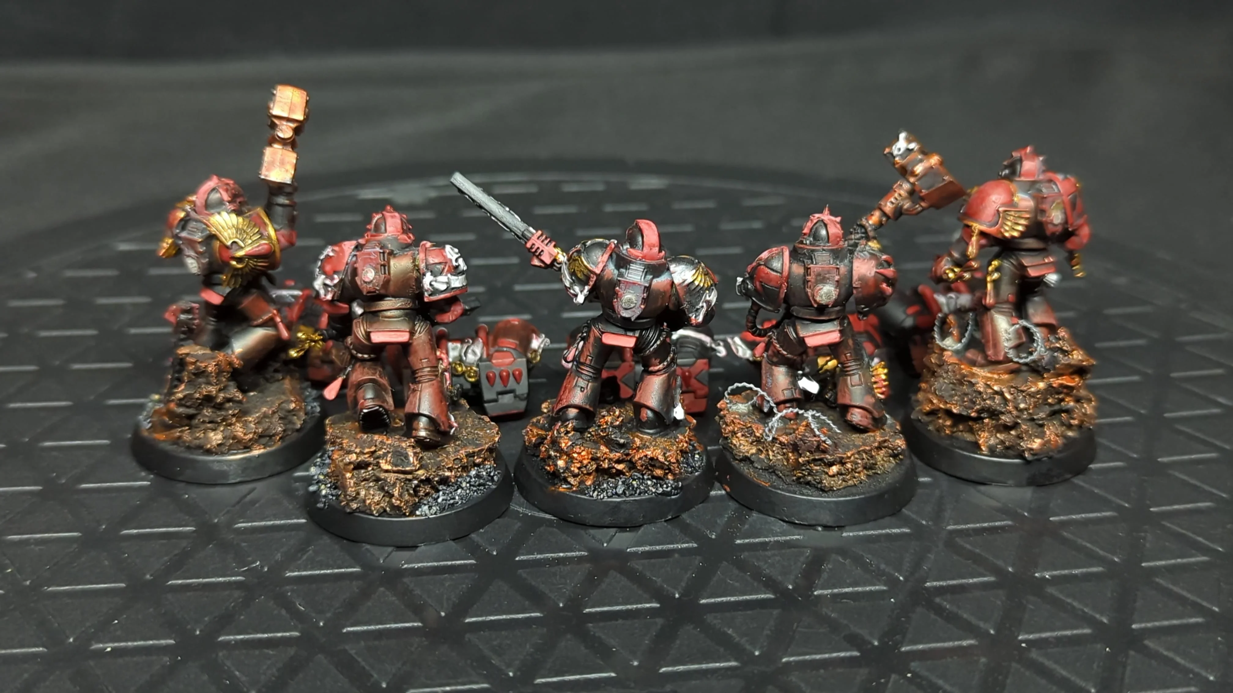 Warhammer 40k Blood Angels Death Company x5 Painted - Image 2