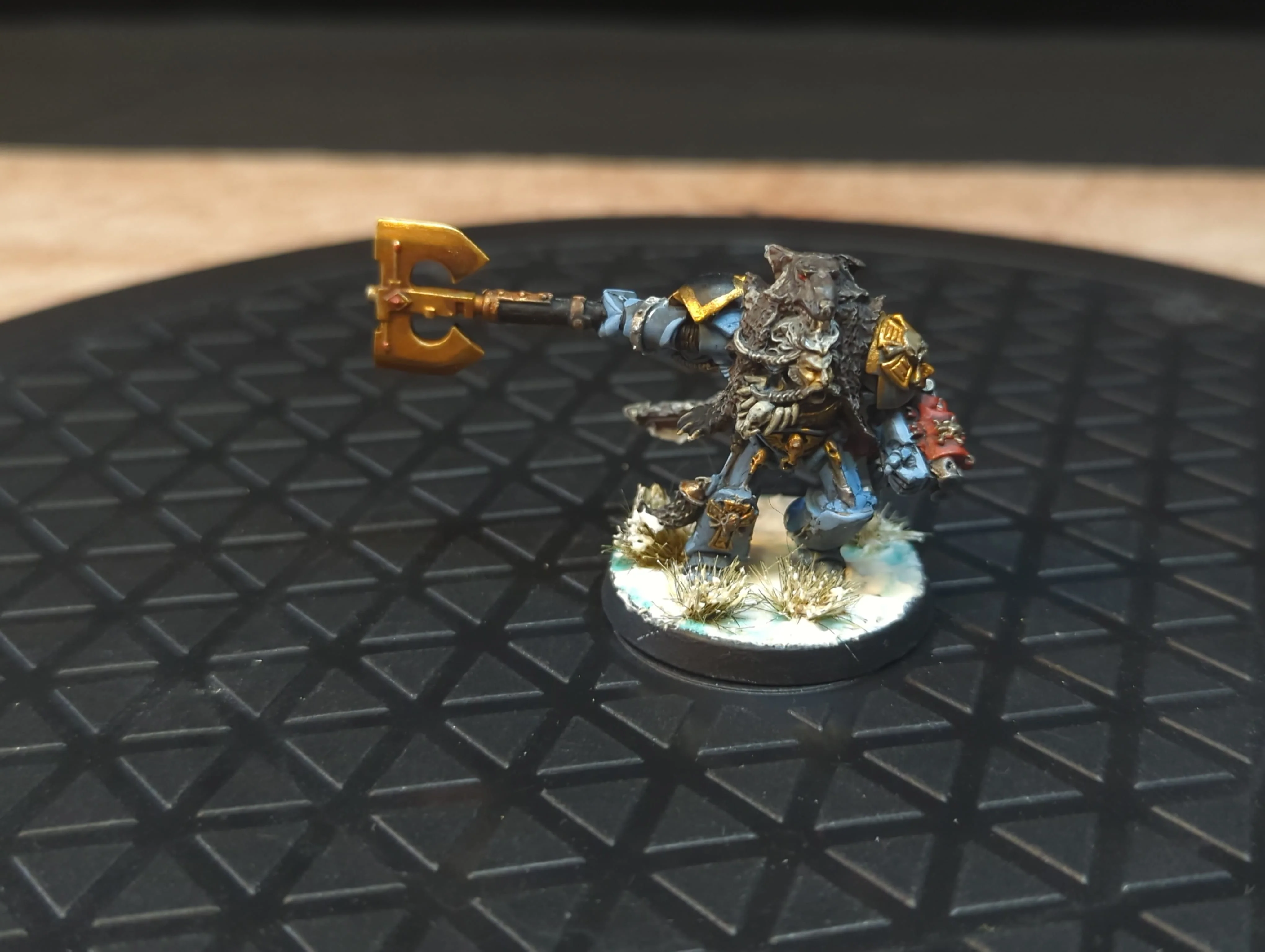 Warhammer 40k Space Wolves Logan Grimnar (OOP Metal) x1 OOP Painted