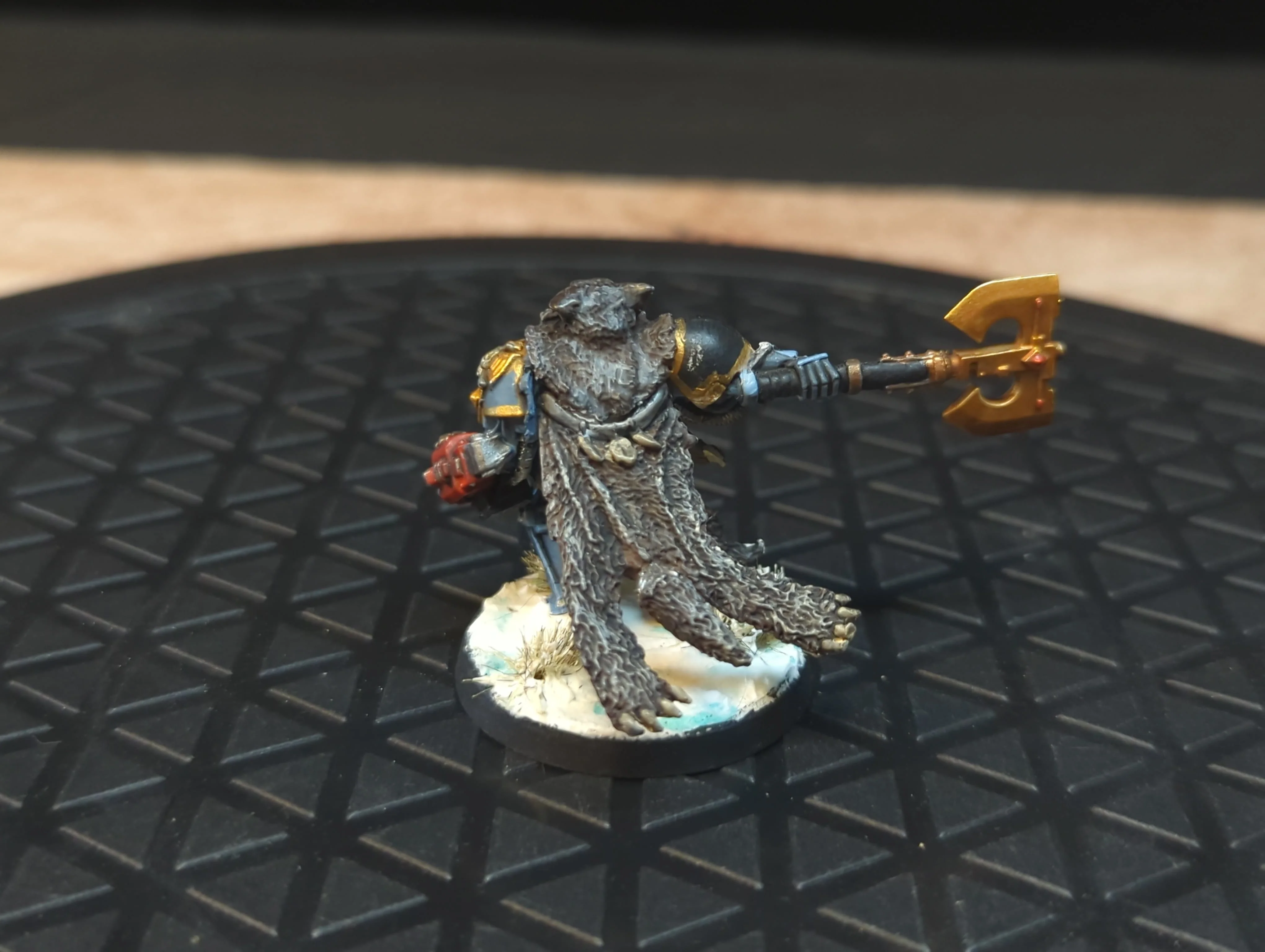 Warhammer 40k Space Wolves Logan Grimnar (OOP Metal) x1 OOP Painted - Image 2