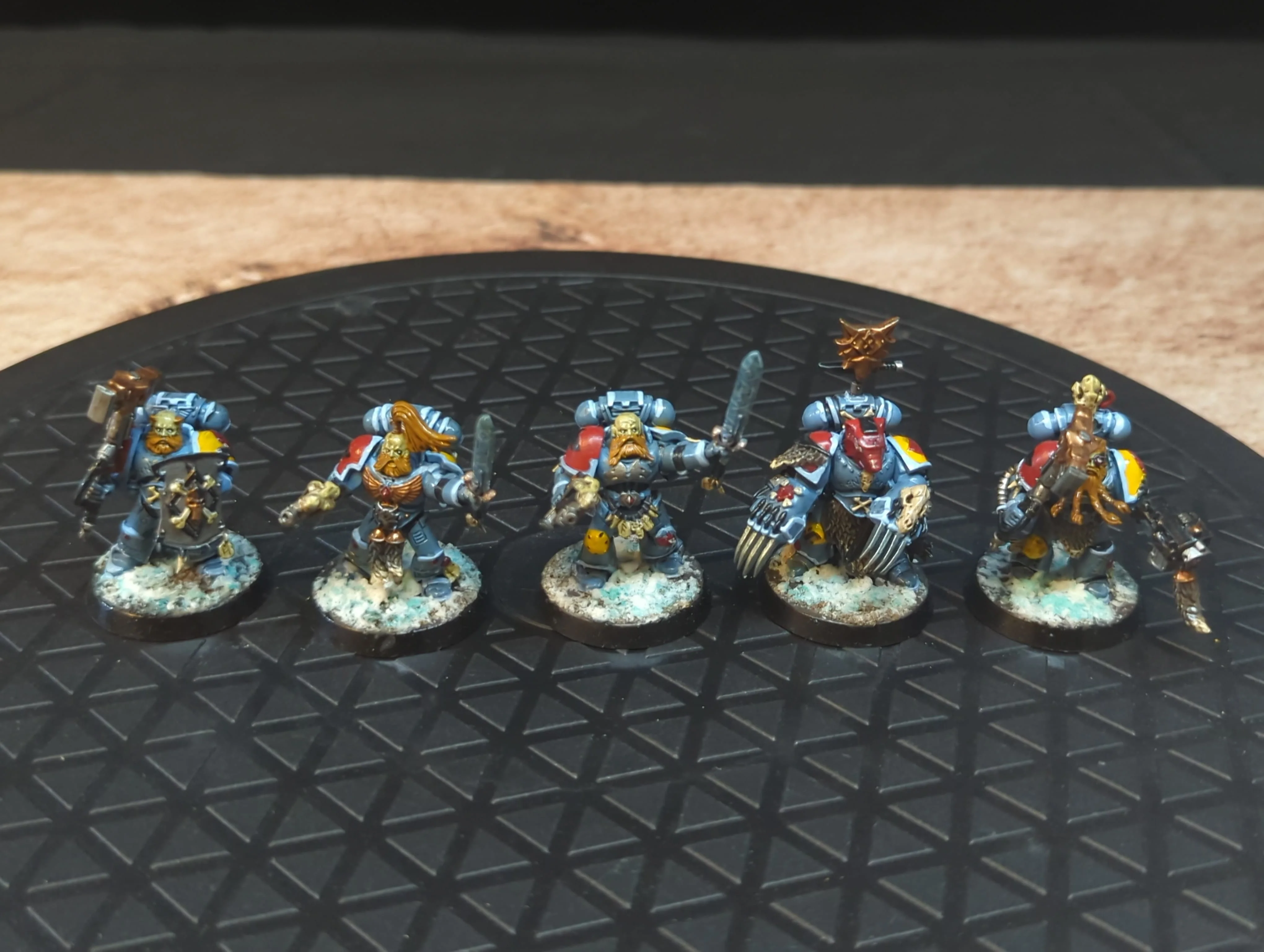 Warhammer 40k Space Marine Assault Squad x5 Painted