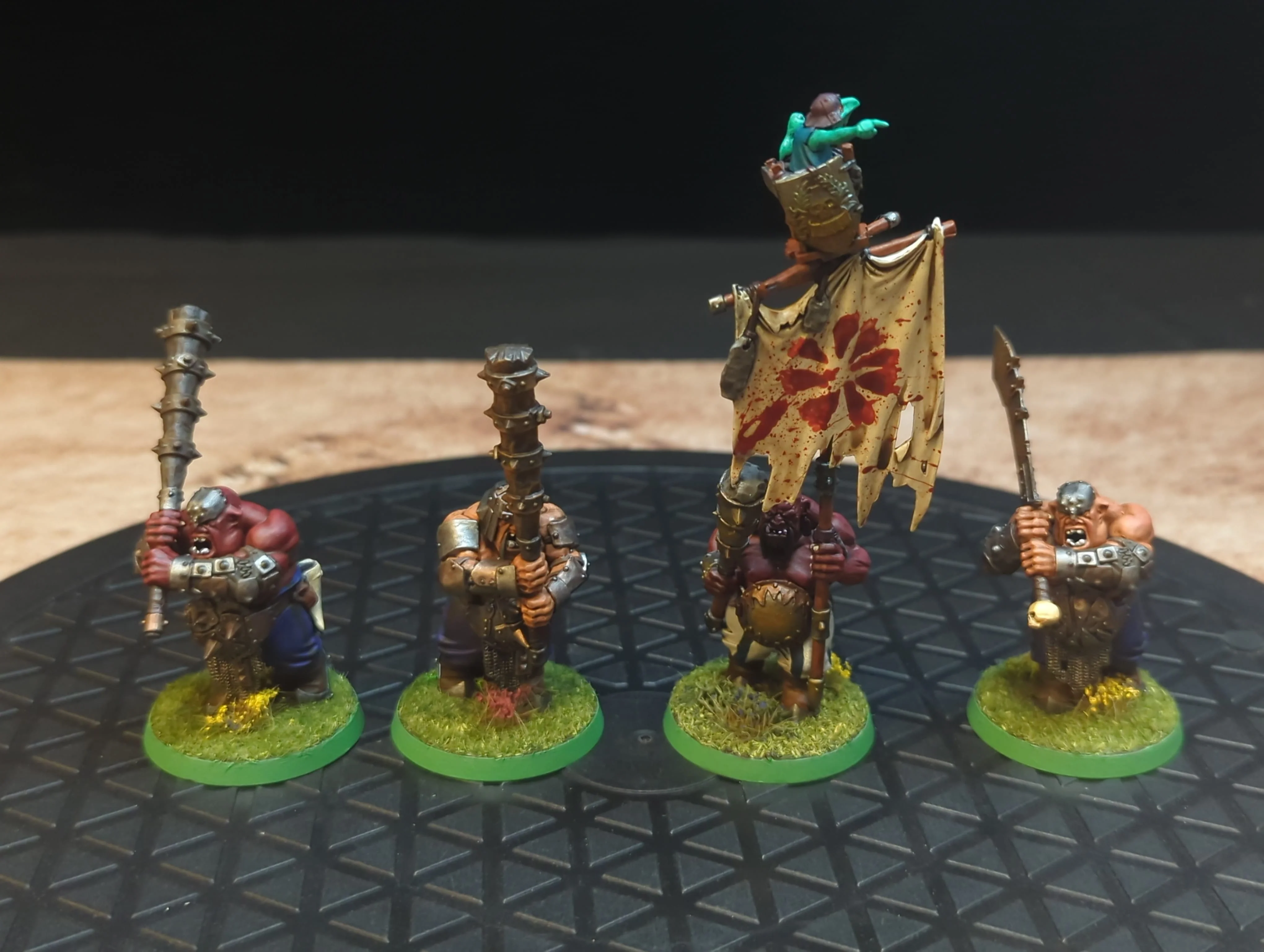 Age of Sigmar Ogor Mawtribes Ironguts x4 Painted