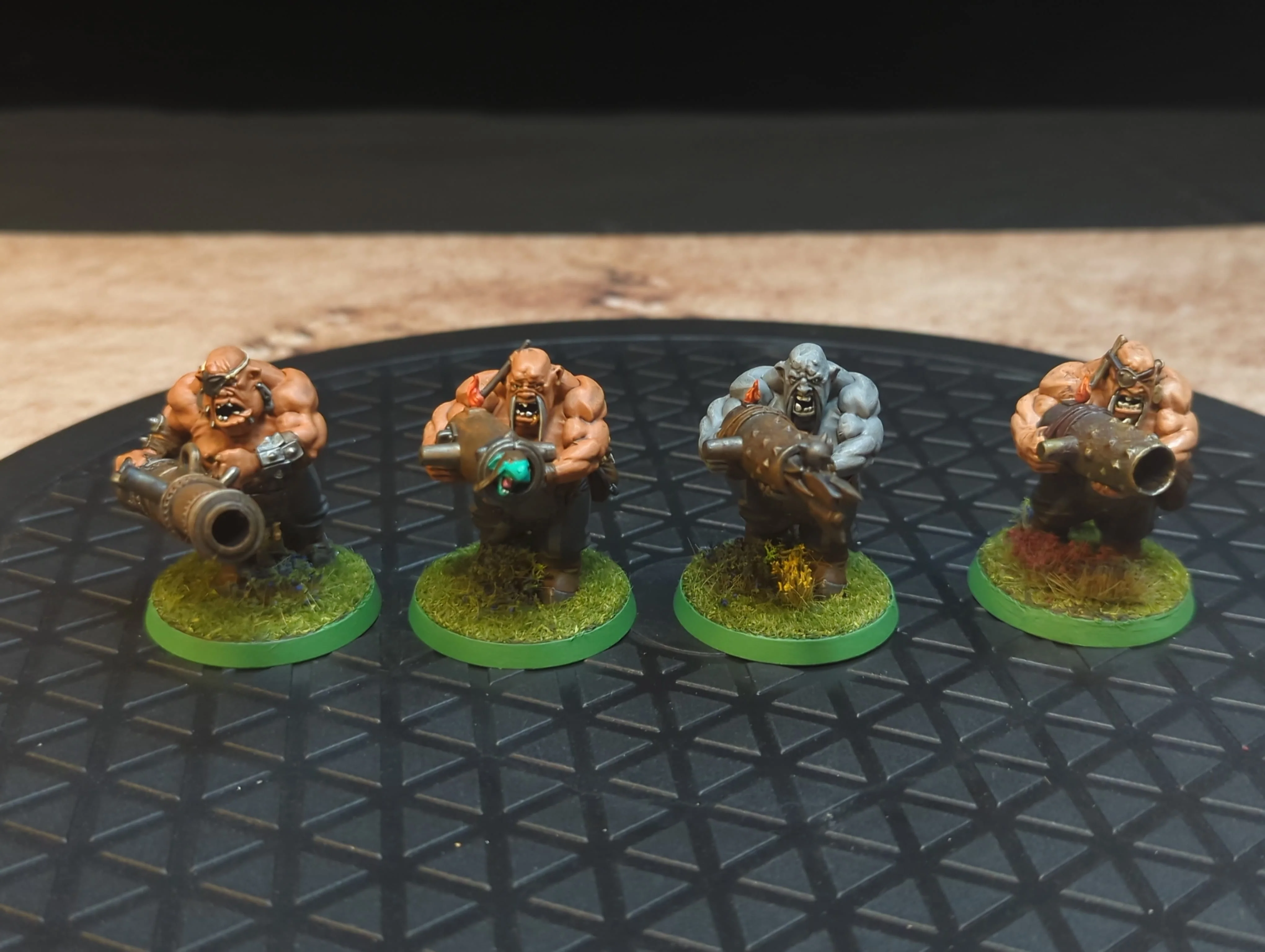 Age of Sigmar Ogor Mawtribes Leadbelchers x4 Painted
