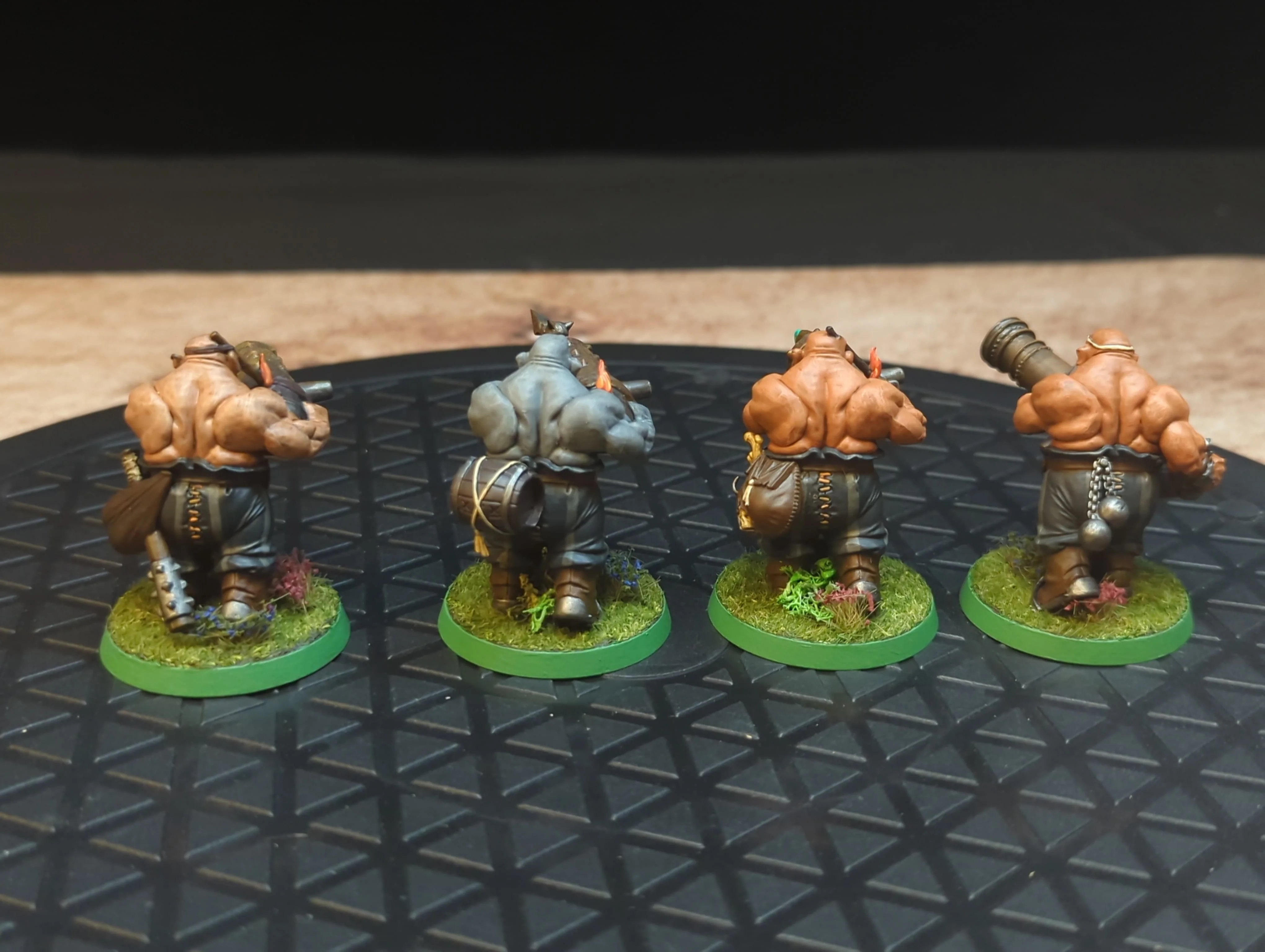 Age of Sigmar Ogor Mawtribes Leadbelchers x4 Painted - Image 2
