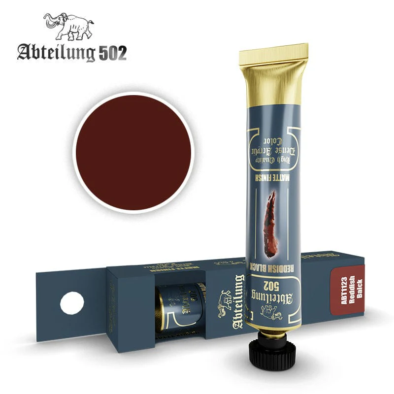 Abteilung 502 High Quality Dense Acrylics -  Reddish Black