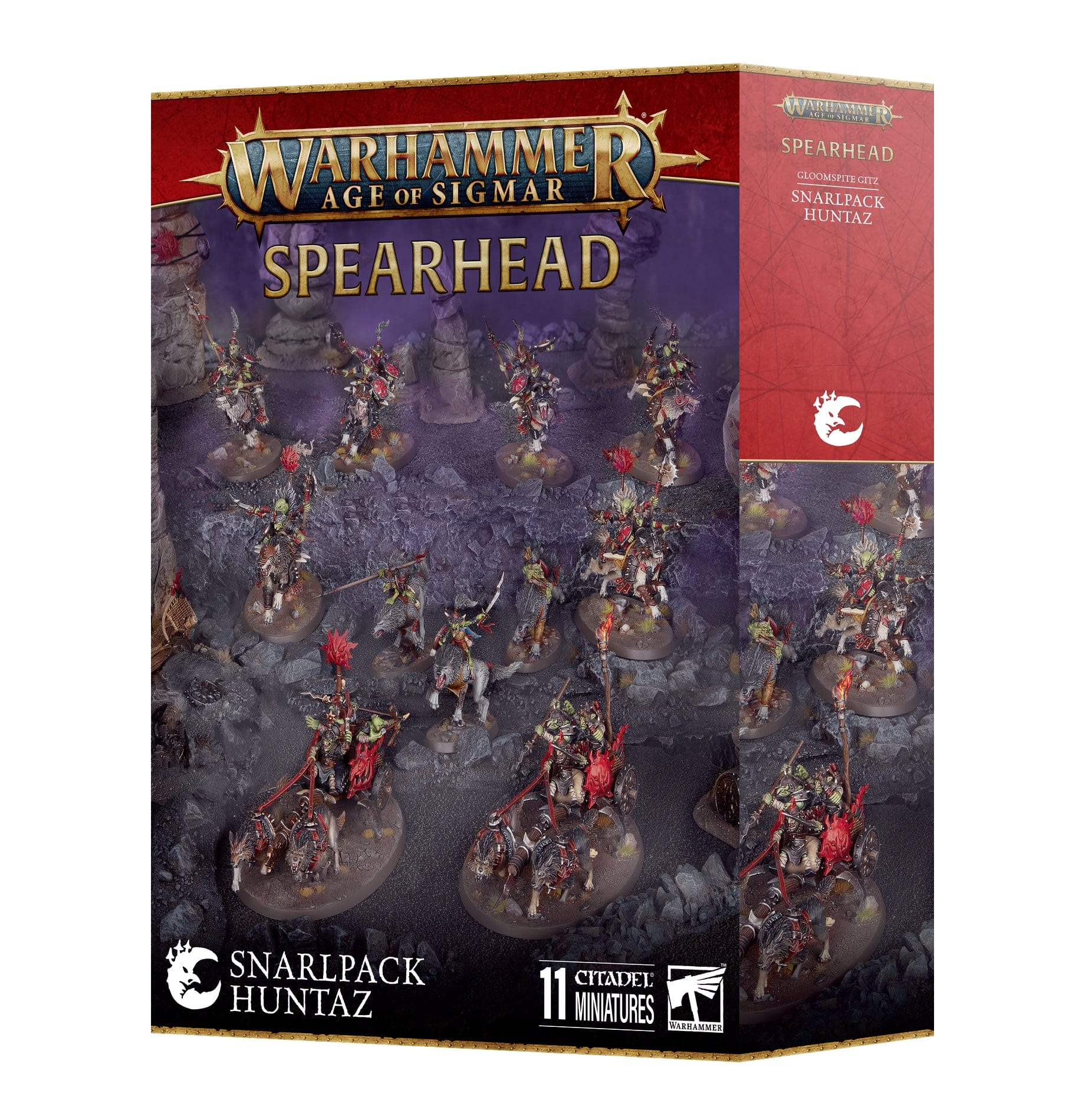 Age of Sigmar Spearhead Gloomspite Gitz Snarlpack Huntaz