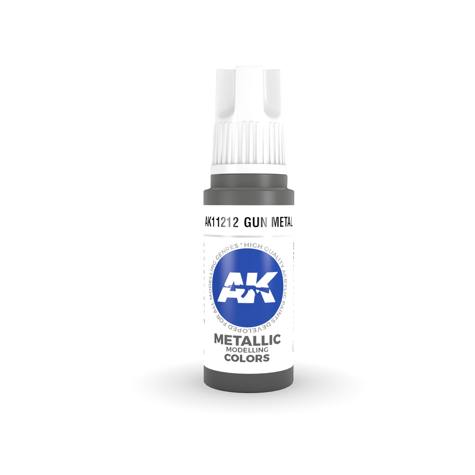 AK Interactive 3rd Gen Acrylics 17ml - Gun Metal