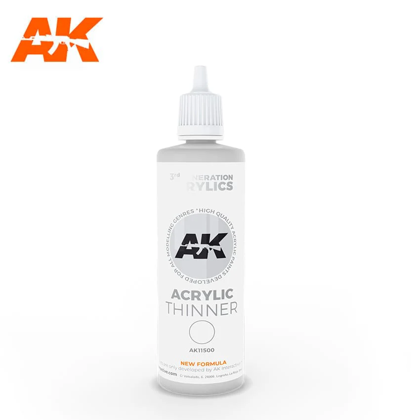 AK Interactive 3rd Gen Acrylics Thinner 100ml