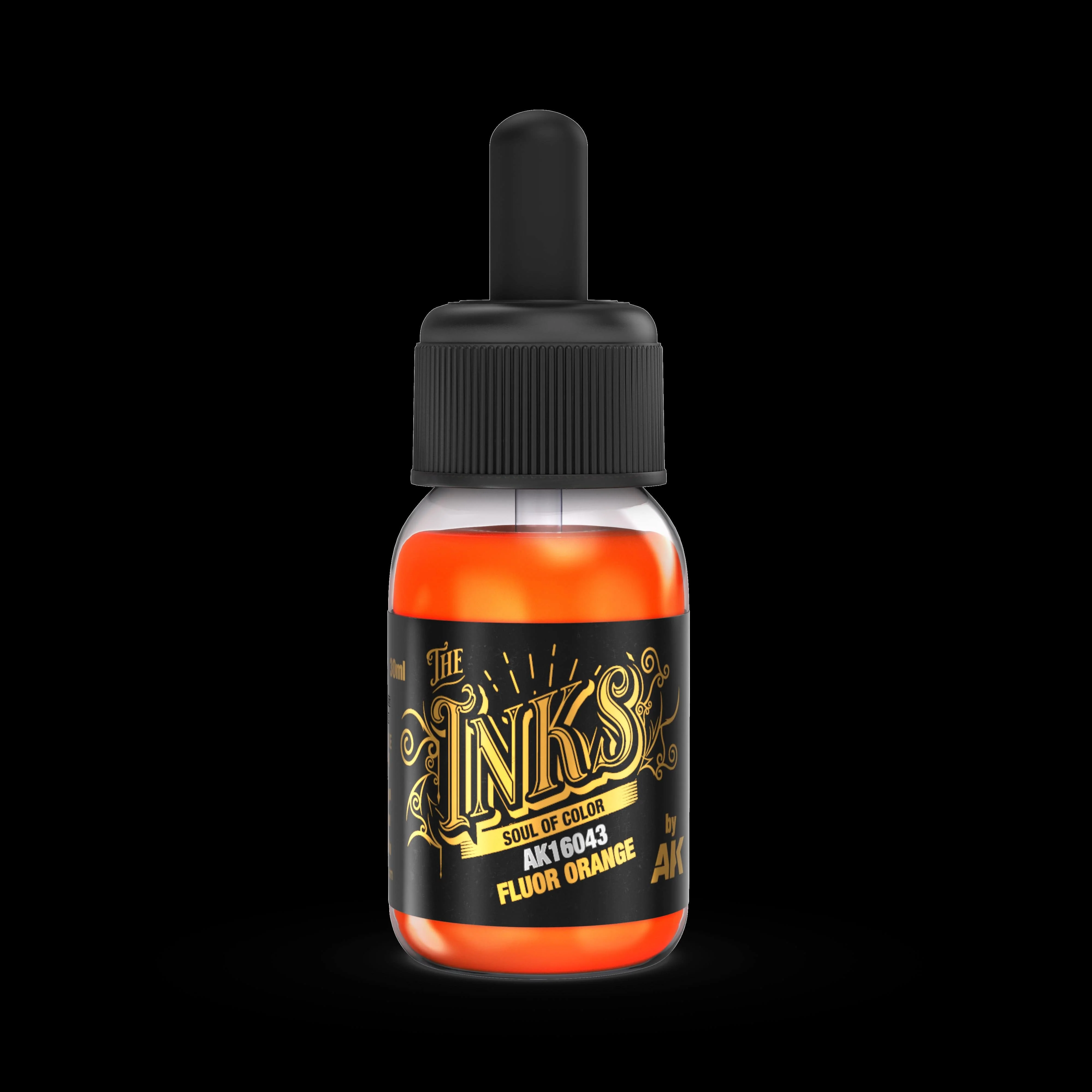 AK Interactive Acrylic Inks 30ml - Fluor Orange