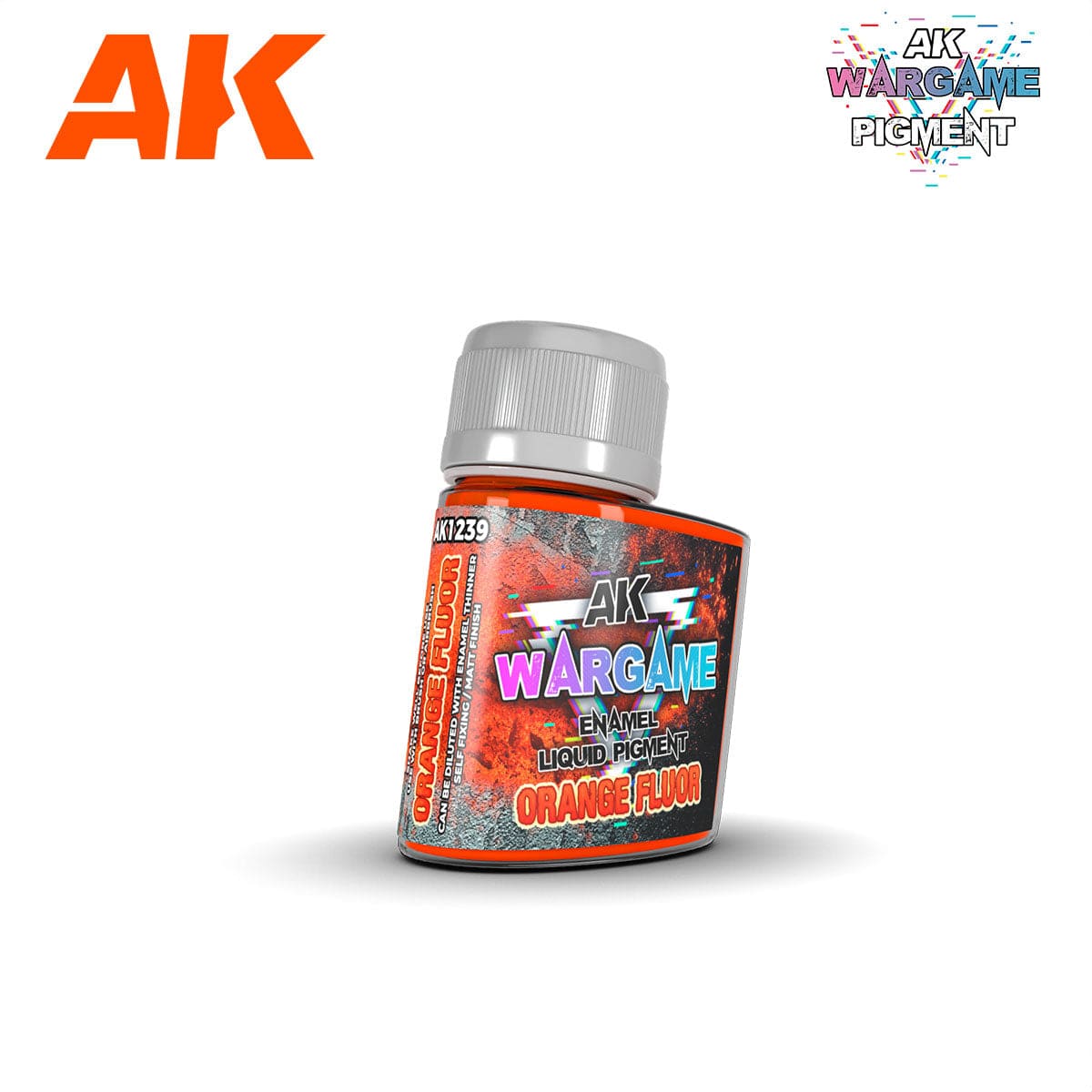 AK Interactive Liquid Pigments Fluorescent Orange 35ml