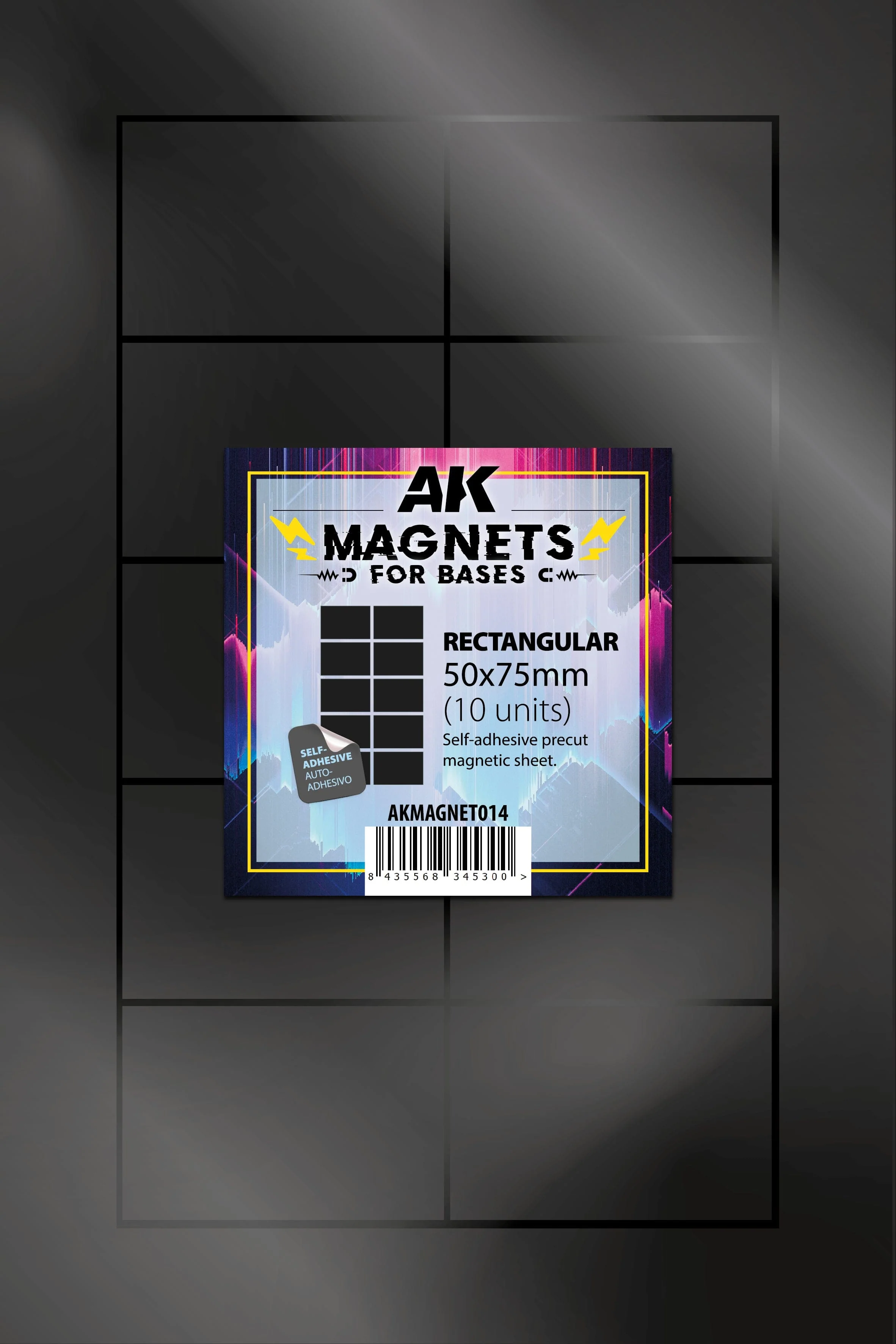 AK Interactive Magnetic Sheet Rectangular Base 50x75mm (10 units)