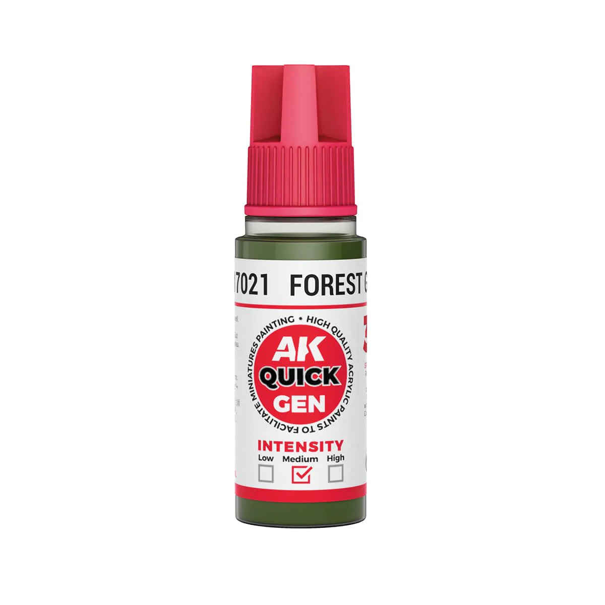AK Interactive  Quick Gen Acrylics 18ml - Forest Green
