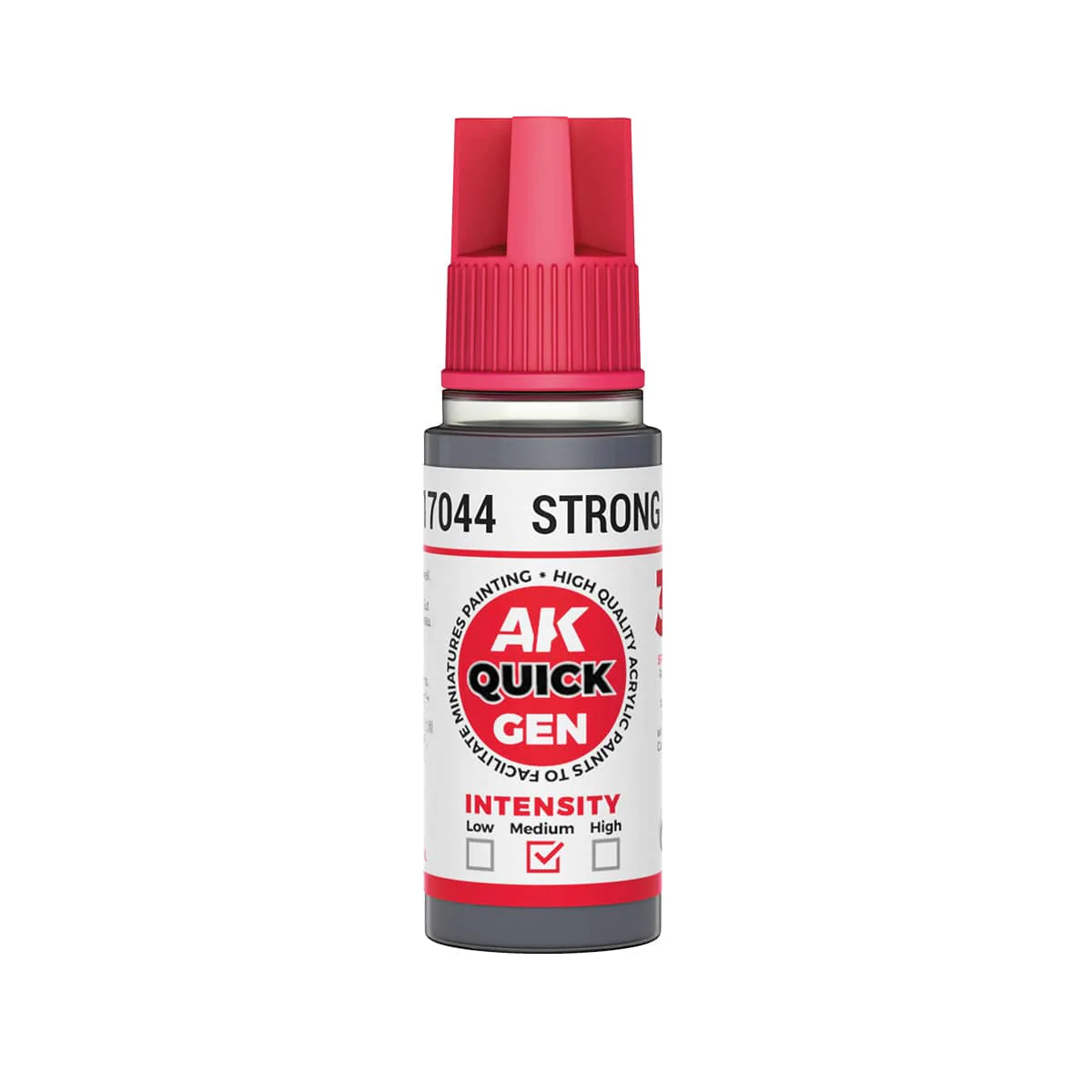 AK Interactive Quick Gen Acrylics 18ml - Strong Grey