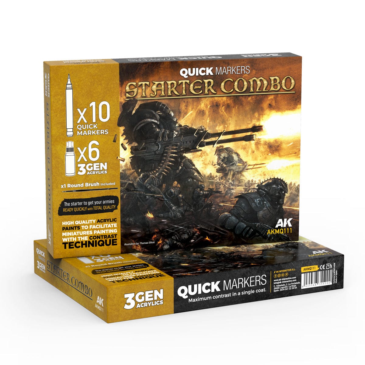 AK Interactive Quick Markers Set - Starter Combo