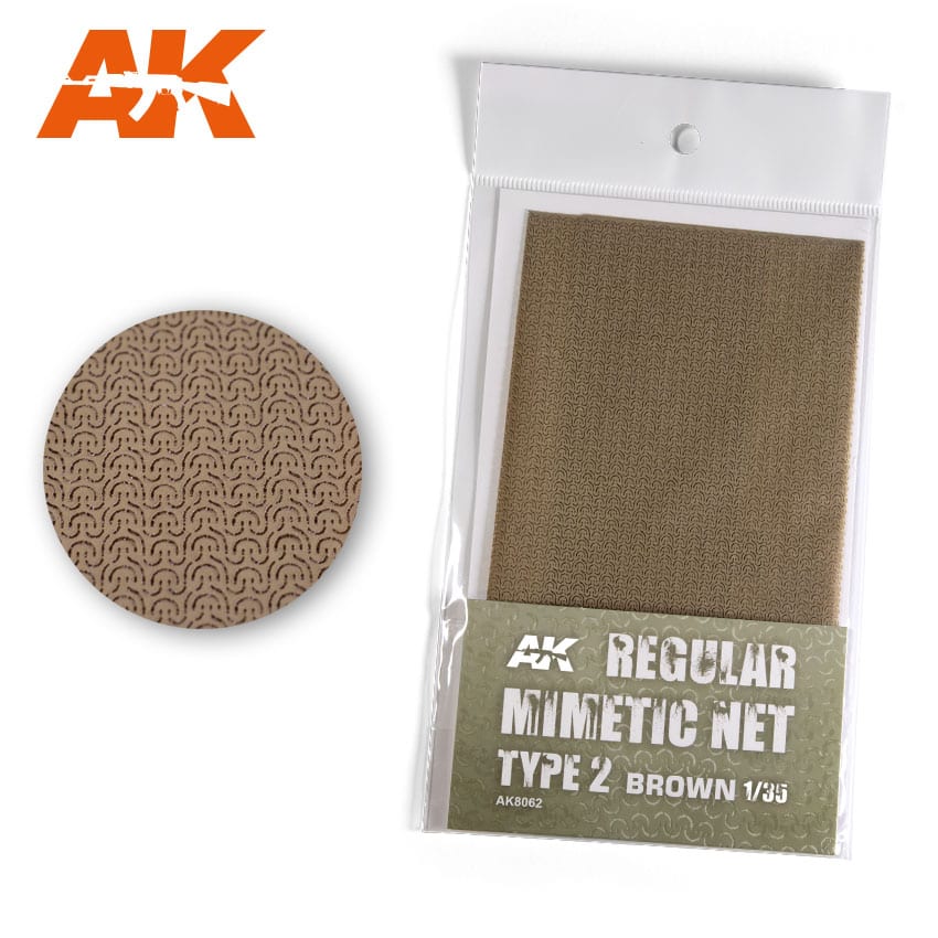 AK Interactive Regular Camouflage Net Type 2 - Brown
