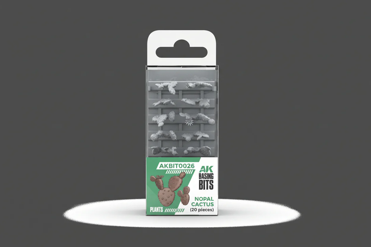 AK Interactive Resin Basing Bits - Nopal Cactus