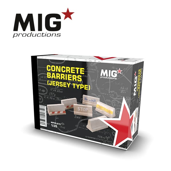 Ammo MIG - Jersey Type Concrete Barriers set 1/35