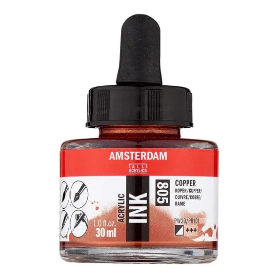 Amsterdam Acrylic Inks 30ml - Copper
