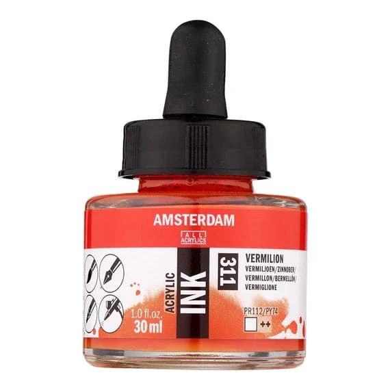 Amsterdam Acrylic Inks 30ml - Vermilion