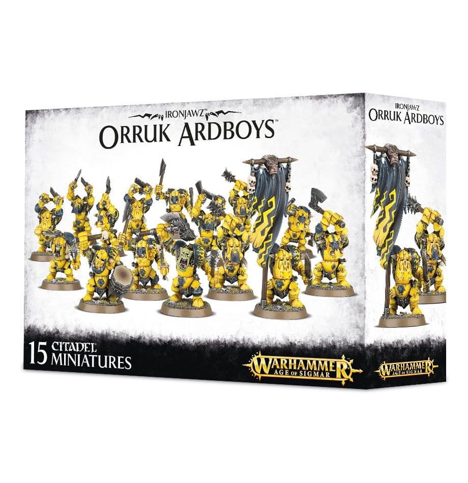 Orruk Warclans Ardboys (old models)