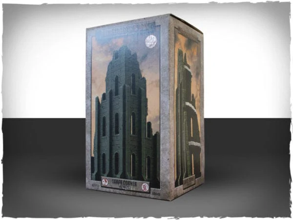 Battlefield In A Box - Battlefront Gothic Battlefields - Large Corner Ruins - Malachite