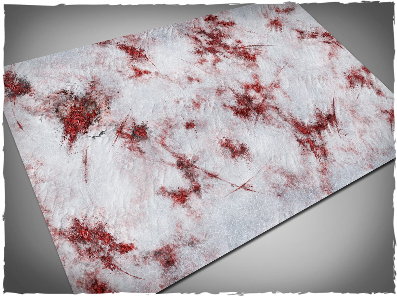 Deep-cut Studio Neoprene Gaming Mat - Kill Team / Warcry 22"x30" - Red Salt Desert