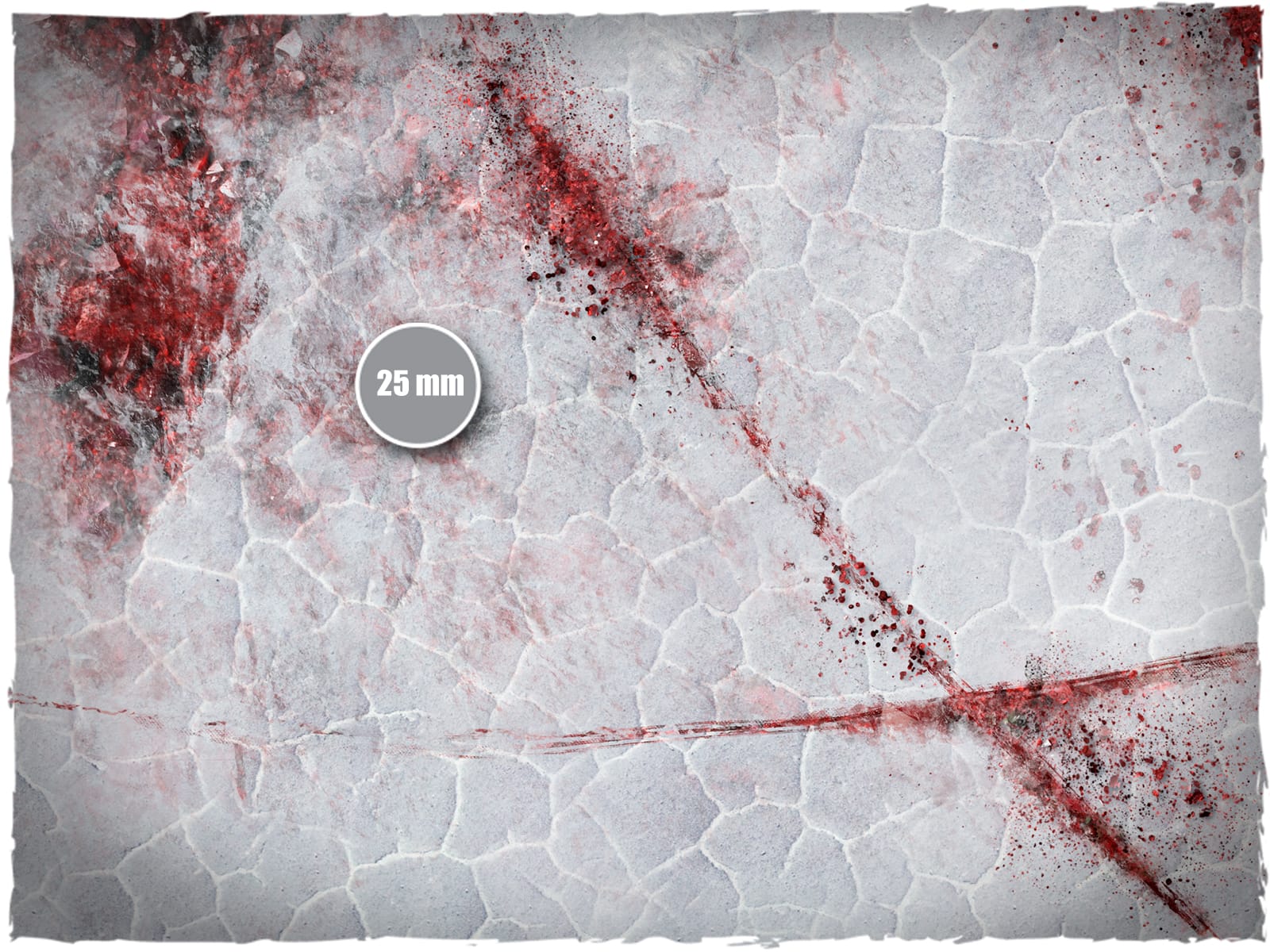 Deep-cut Studio Neoprene Gaming Mat - Kill Team / Warcry 22"x30" - Red Salt Desert - Image 3