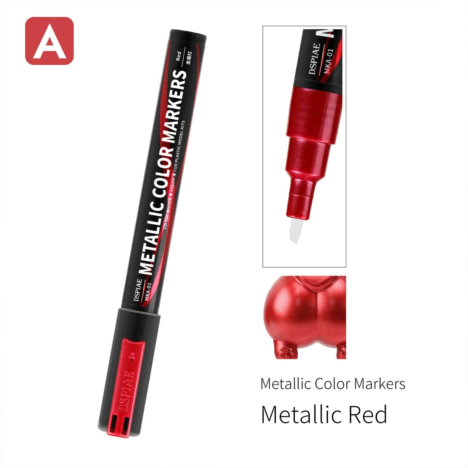 DSPIAE Metallic Color Markers - Metallic Red