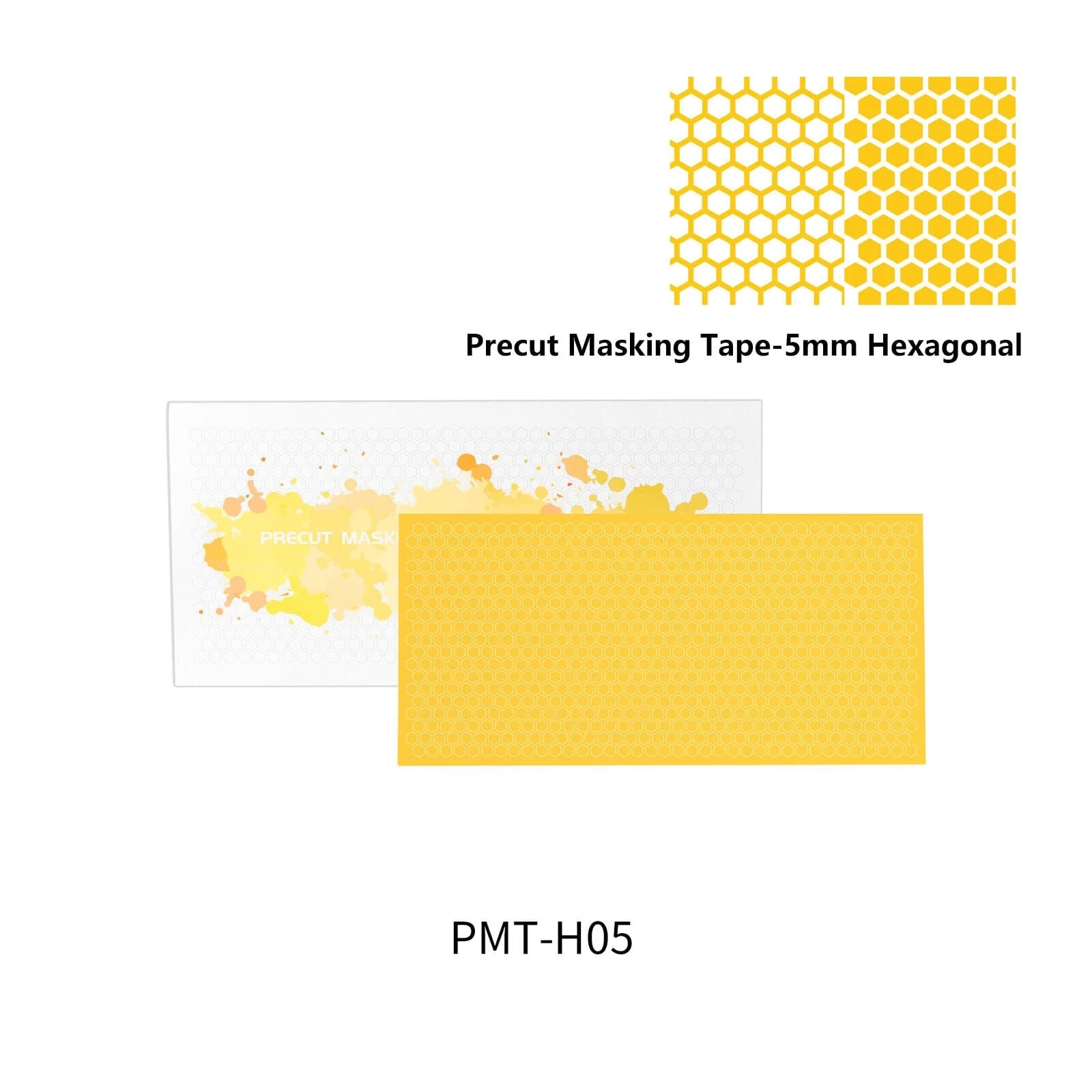 DSPIAE Precut Masking Tape for Airbrush - Hexagonal 5mm