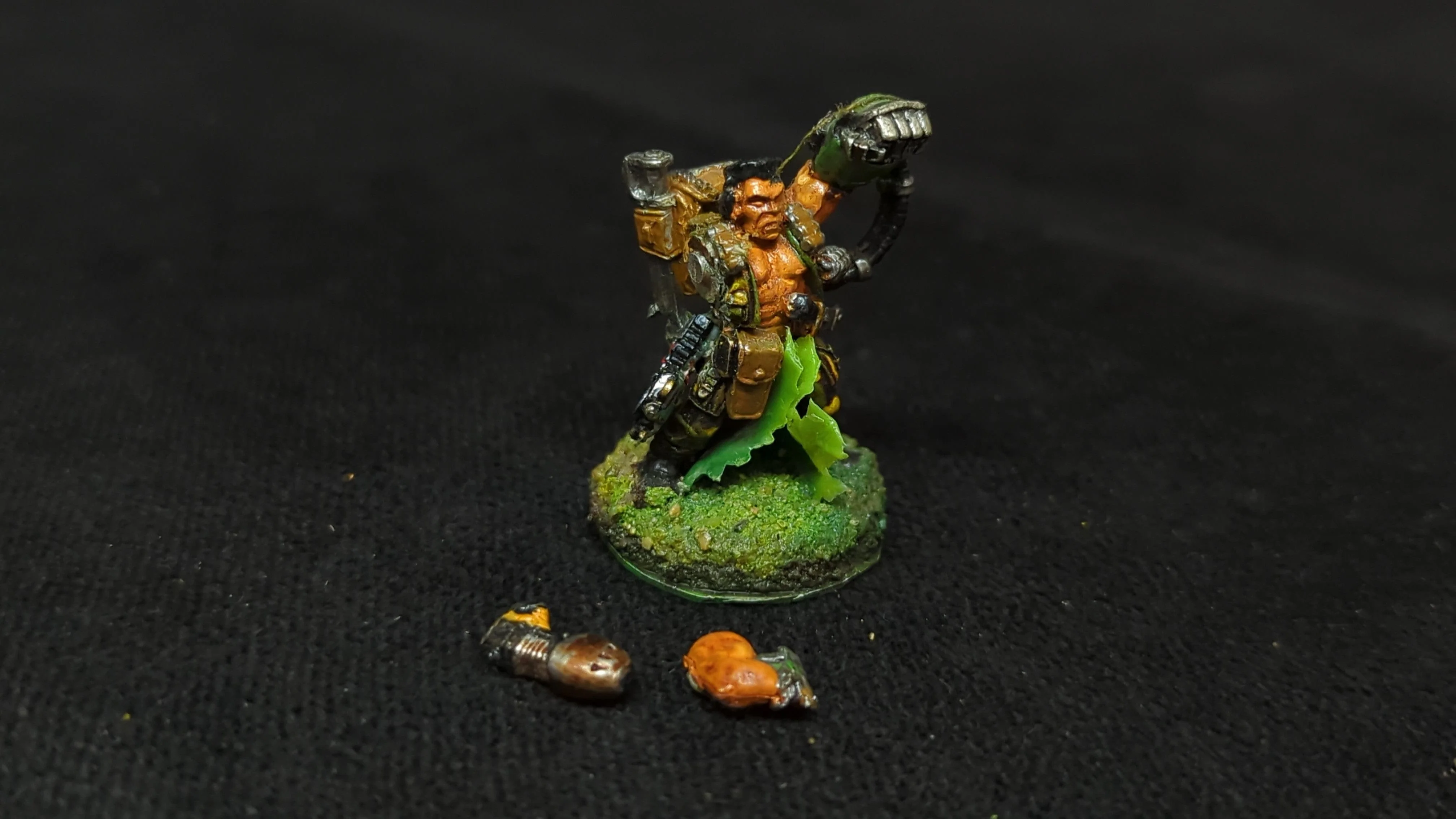 Warhammer 40k Astra Mlitarum Catachan Jungle Fighters Company Commander x1 OOP Painted