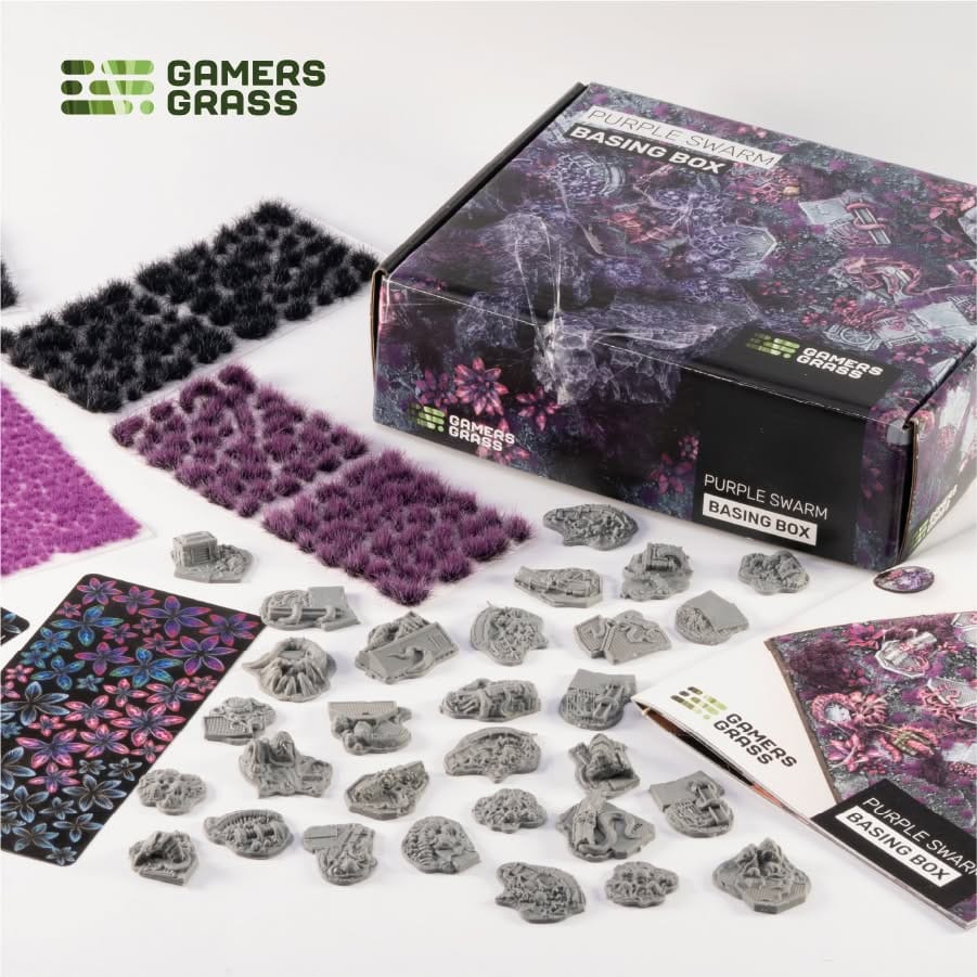 Gamer's Grass Basing Box - Purple Swarm