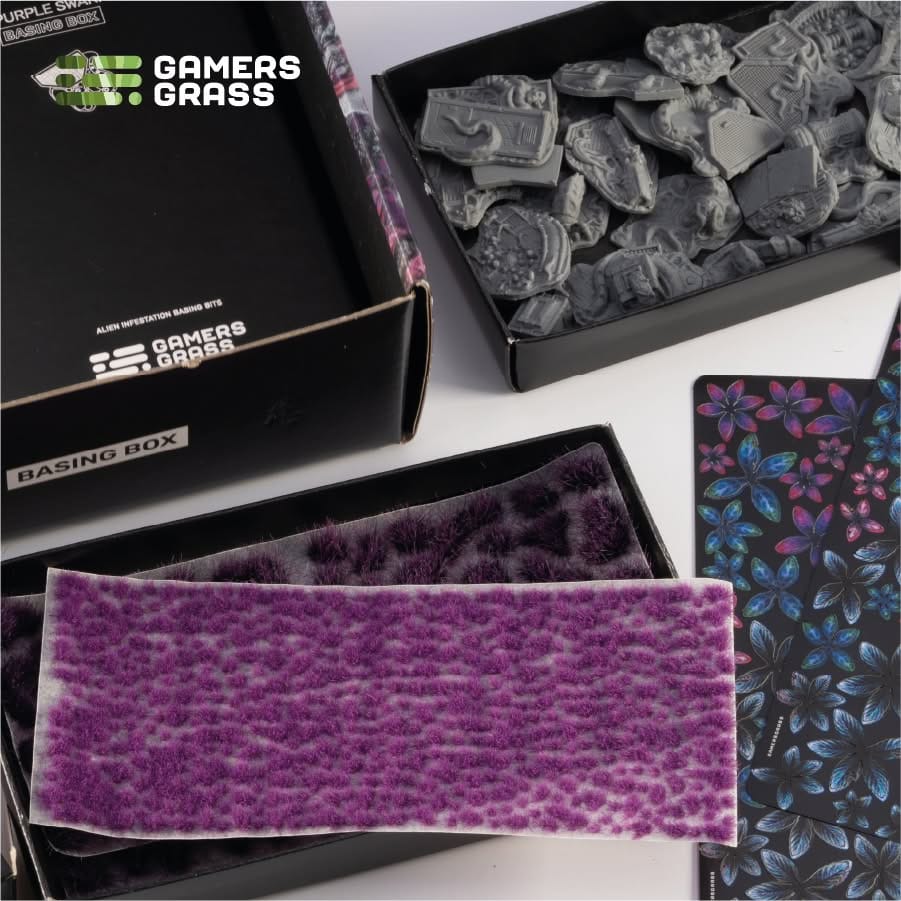 Gamer's Grass Basing Box - Purple Swarm - Image 3