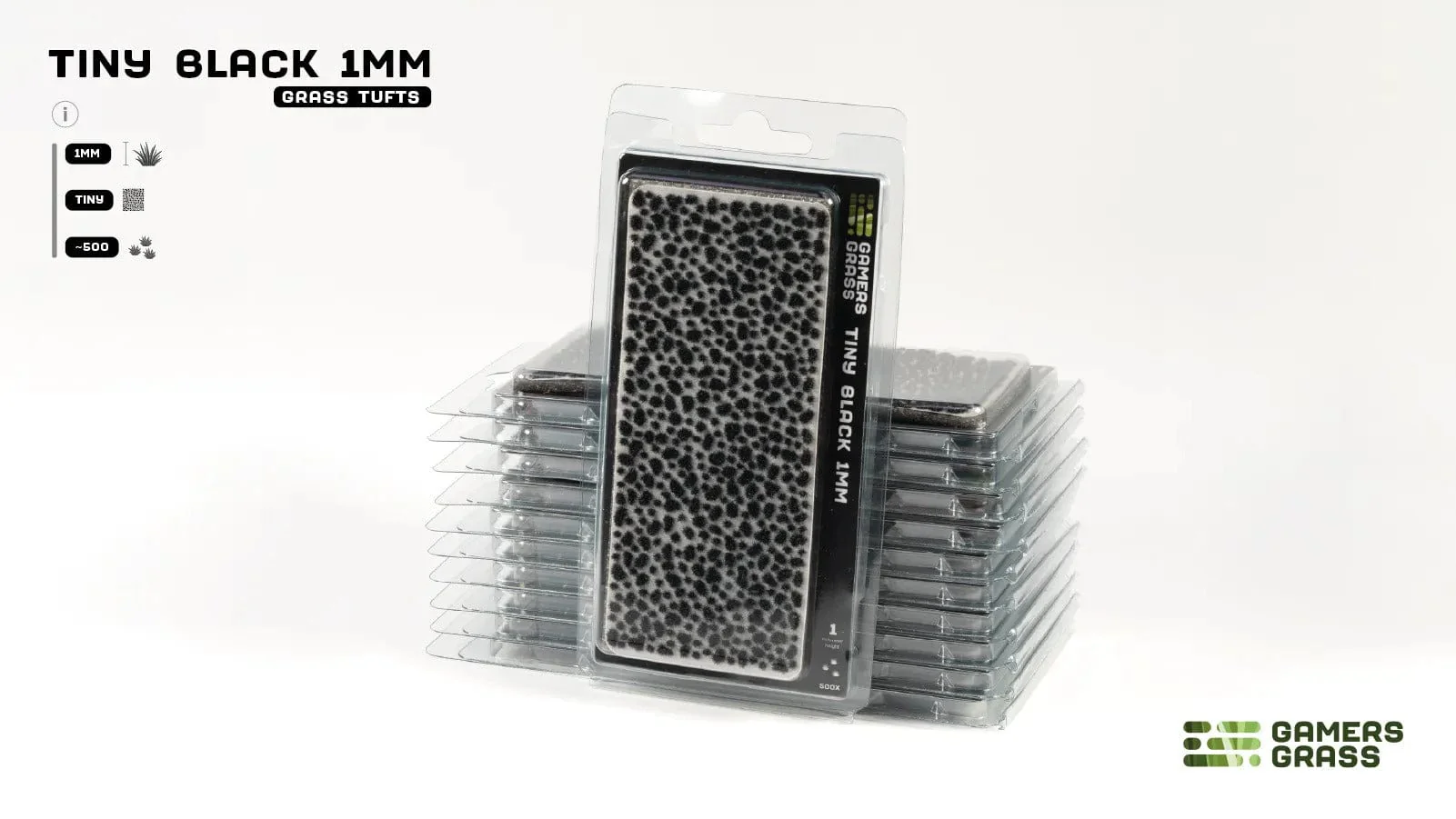 Gamer's Grass Tiny Tufts - Black 1mm
