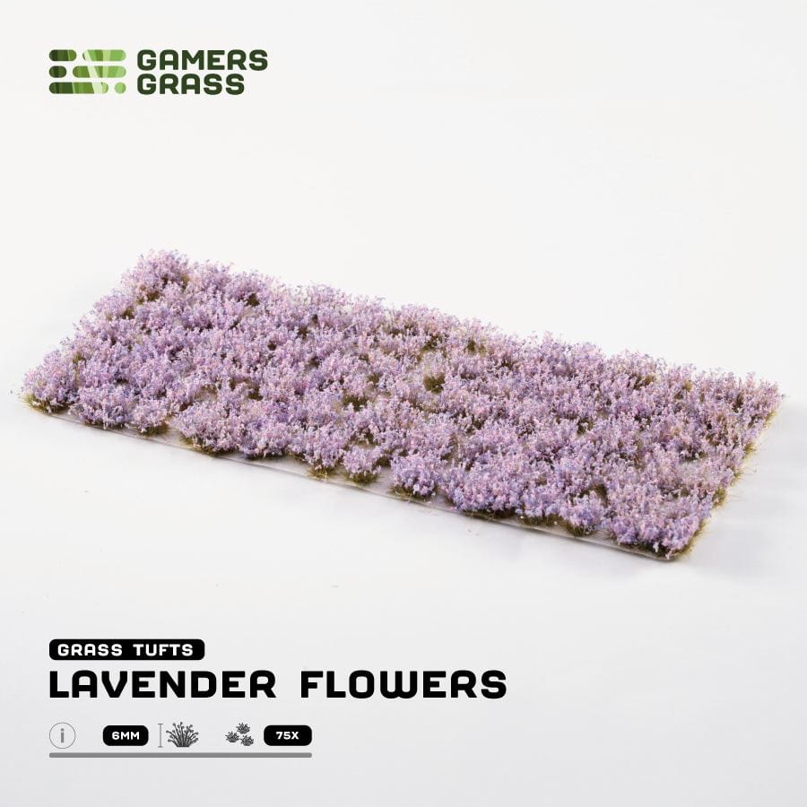 Gamer's Grass Tufts - Lavender Flowers