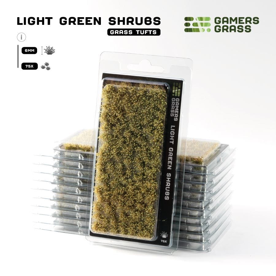 Gamer's Grass Tufts - Light Green Shrubs